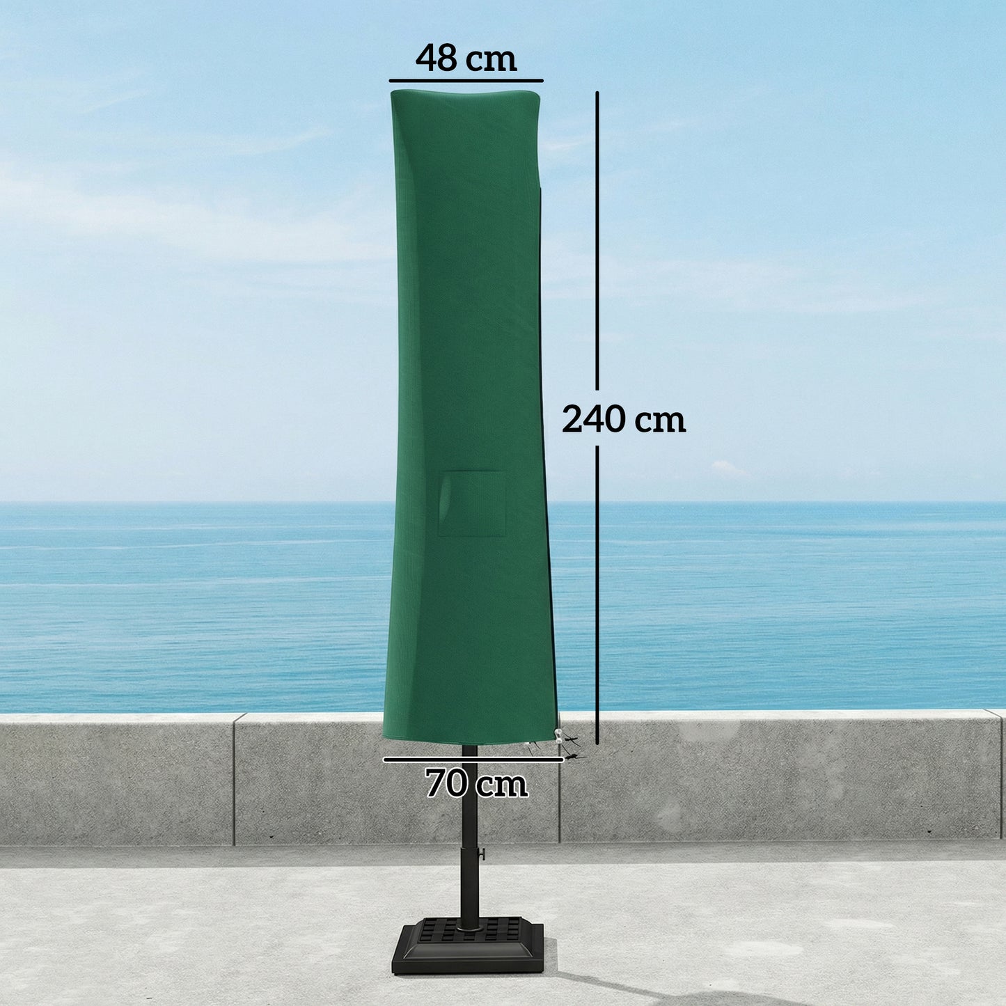 Garden Parasol Cover, Waterproof Cantilever Banana Umbrella