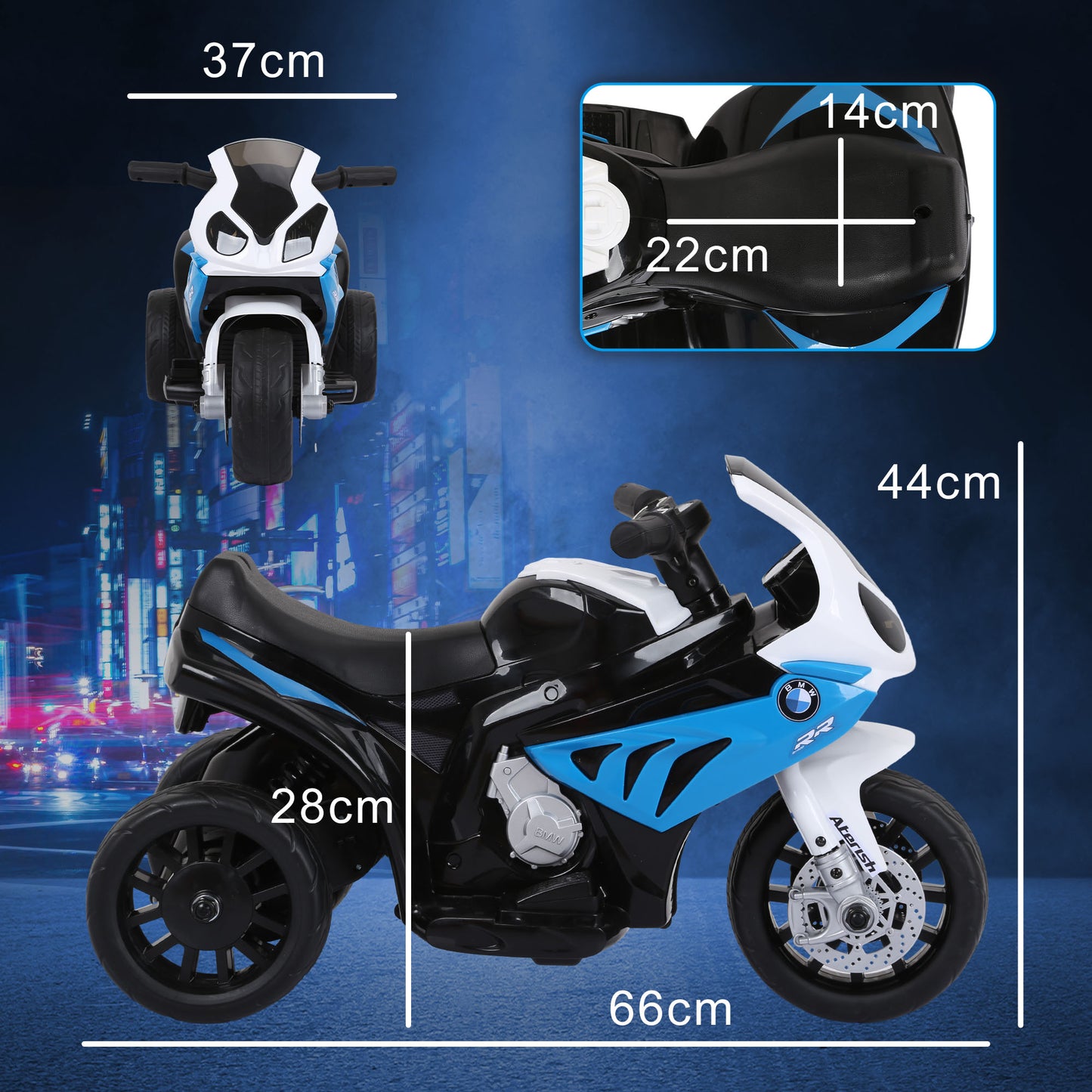 Electric Motorbike for Kids Ride on BMW Motorbike W/Headlights (1)