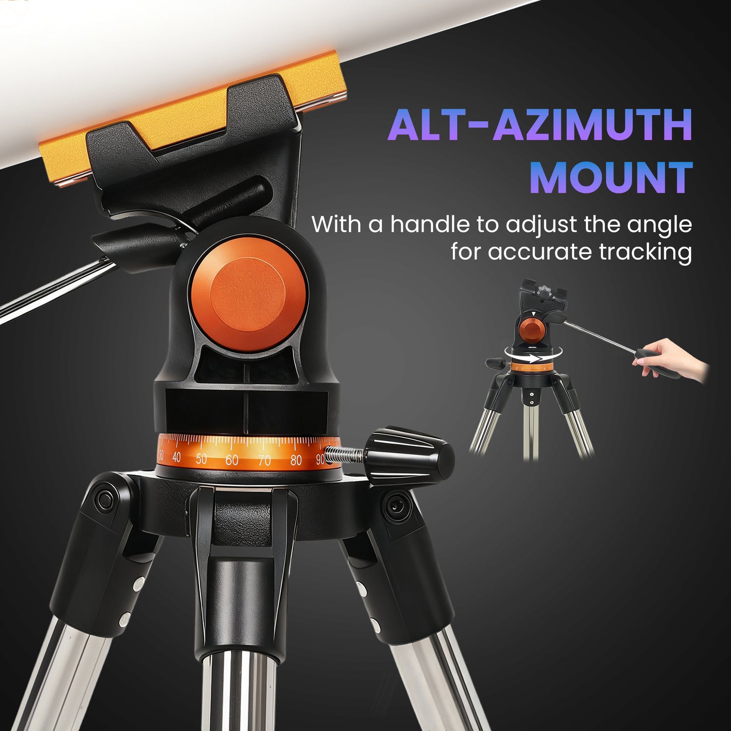 Astronomy Telescope for Adults and Beginners with 80 mm Aperture
