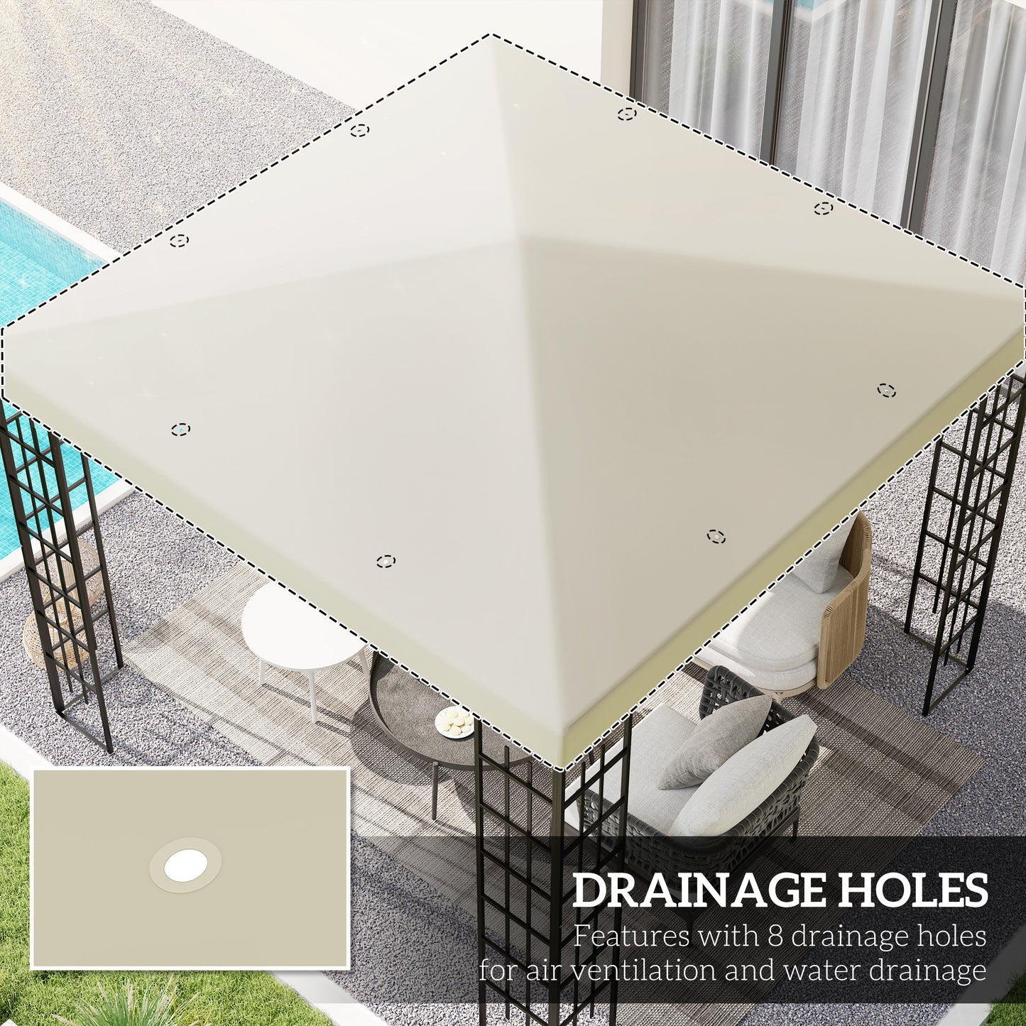 3 x 3(m) Gazebo Frame Replacement