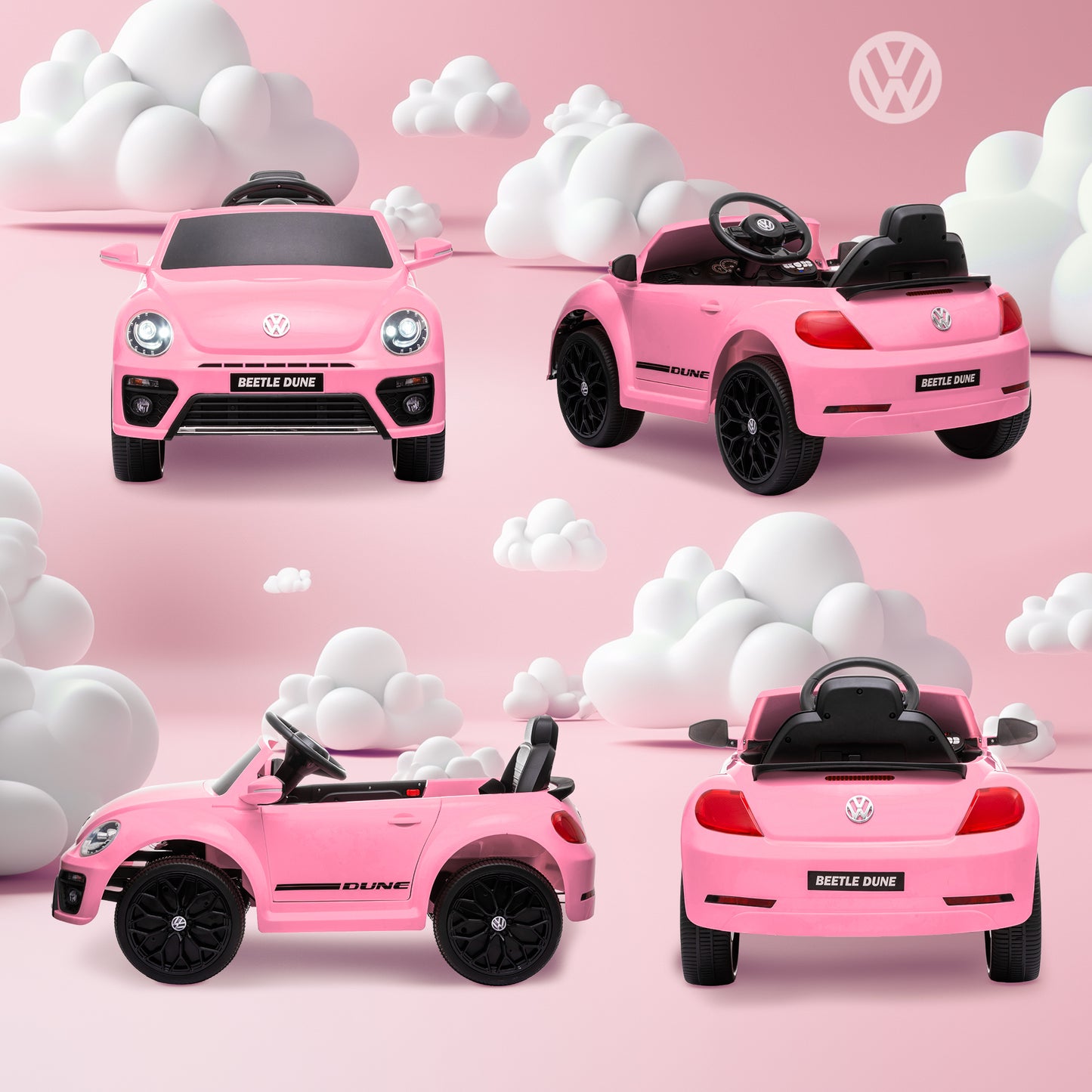 Volkswagen Beetle Licensed 12V Ride on Car w/ Remote Control