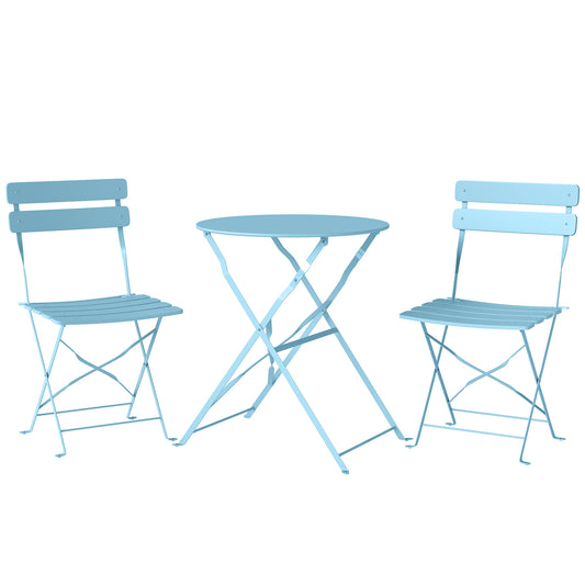 Folding Garden Bistro Set, Outdoor Round Bistro Table