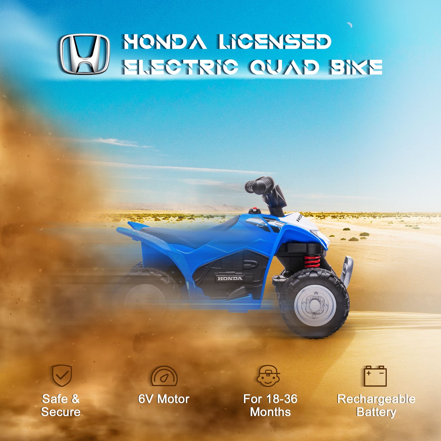Honda Licensed Kids Electric Quad Bike