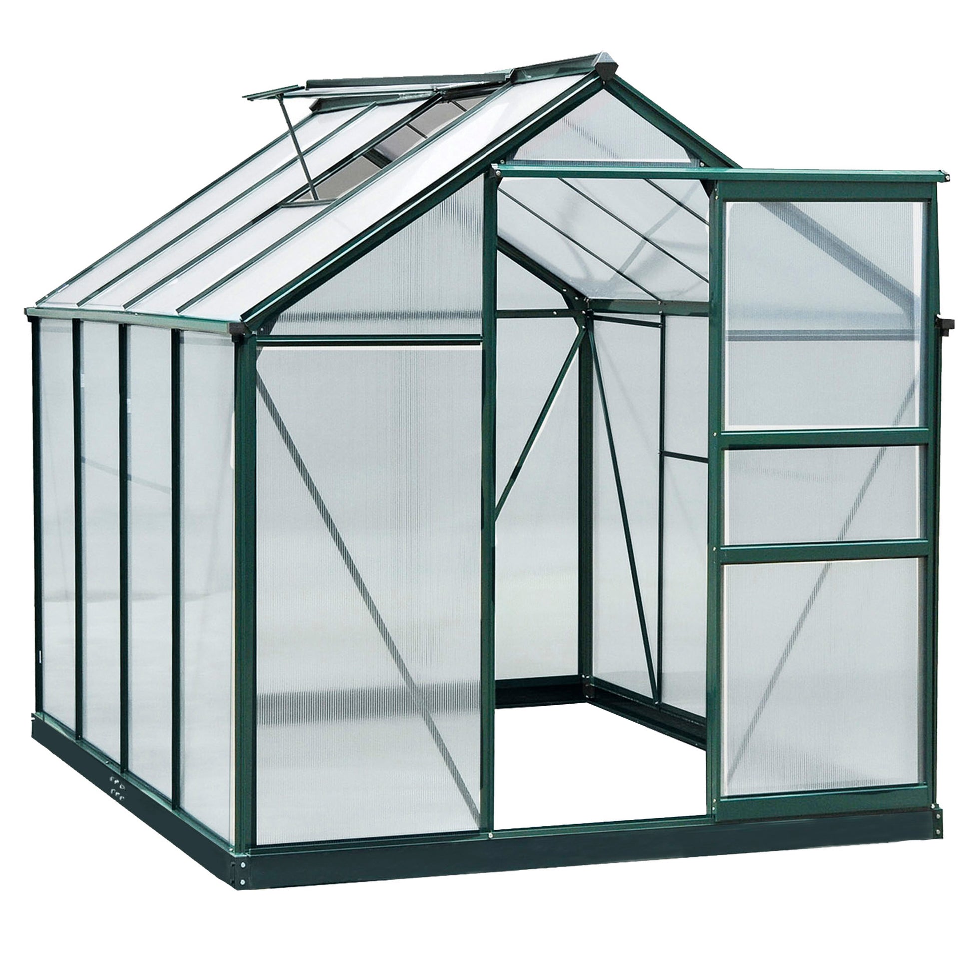 6 x 8ft Polycarbonate Greenhouse
