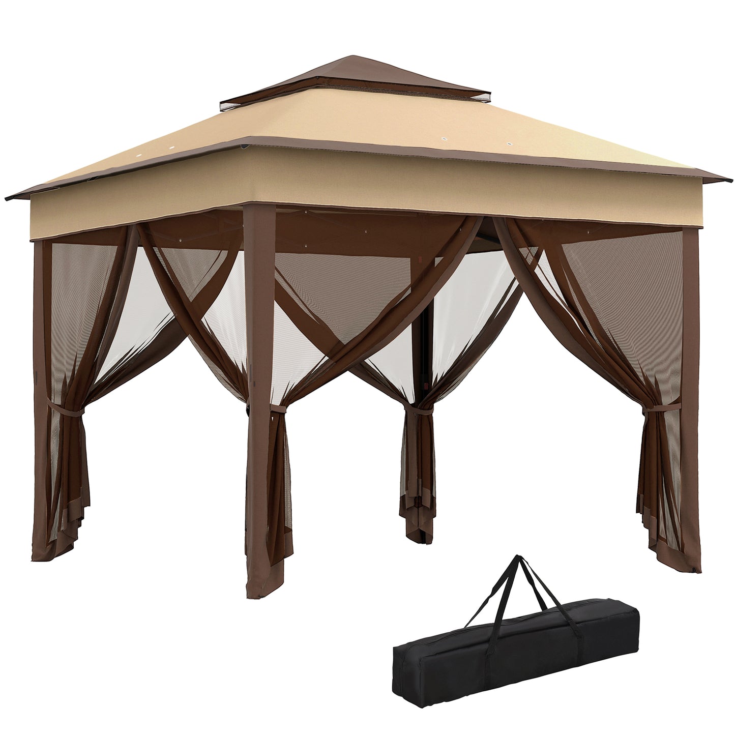 3 x 3(m) Pop Up Gazebo, Height Adjustable Instant Event Shelter