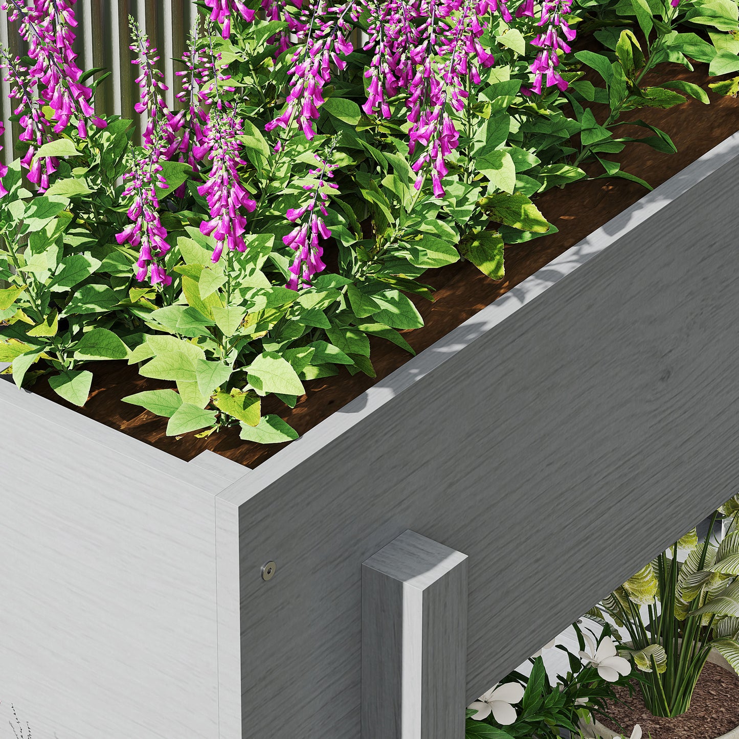 Wooden Two-Tier Raised Planter
