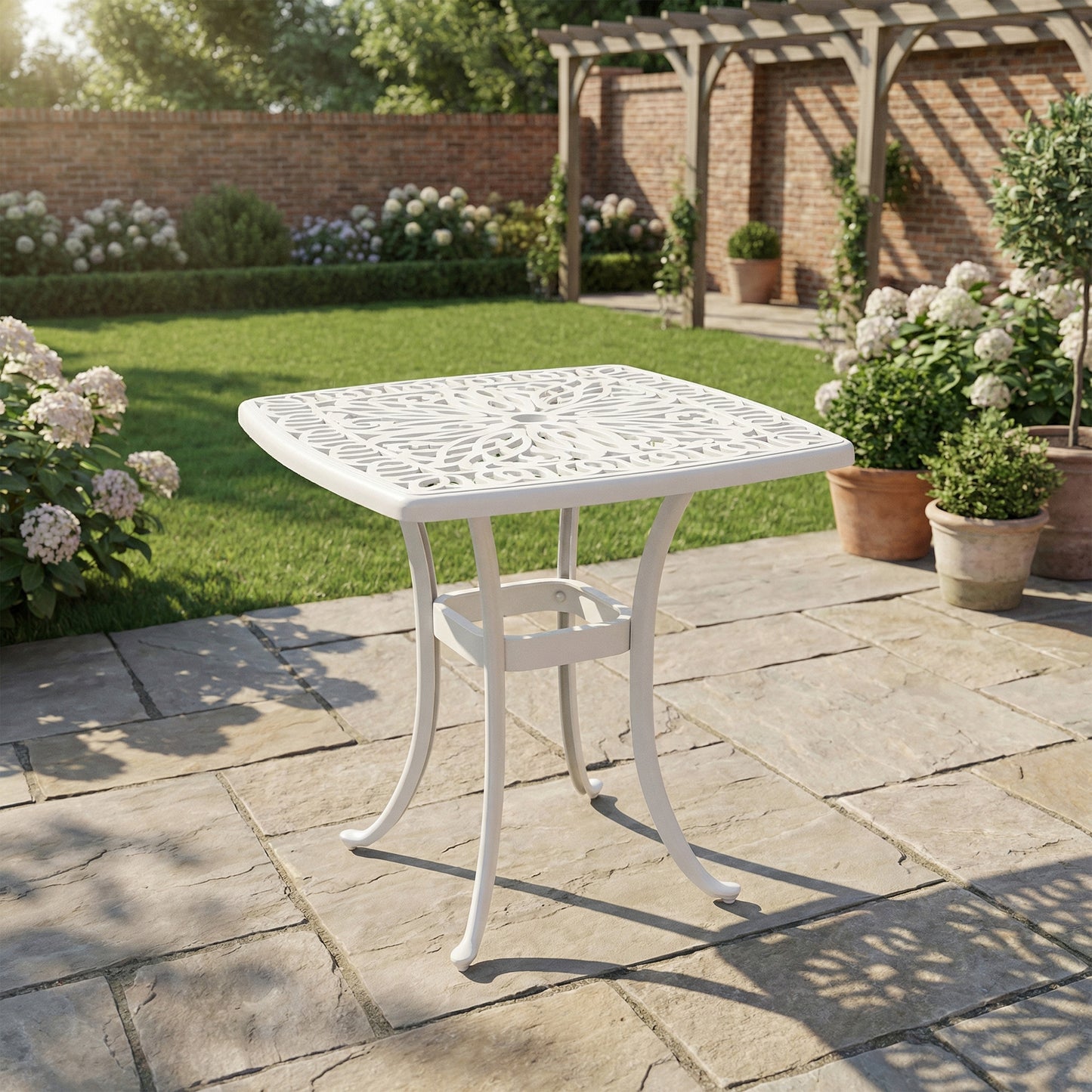 Outdoor Garden Table with 38mm Dia. Umbrella Hole