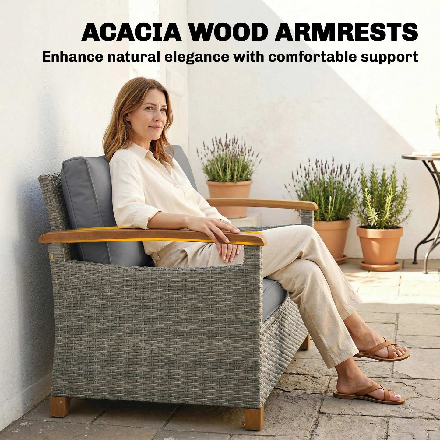 2 Seater Rattan Garden Sofa