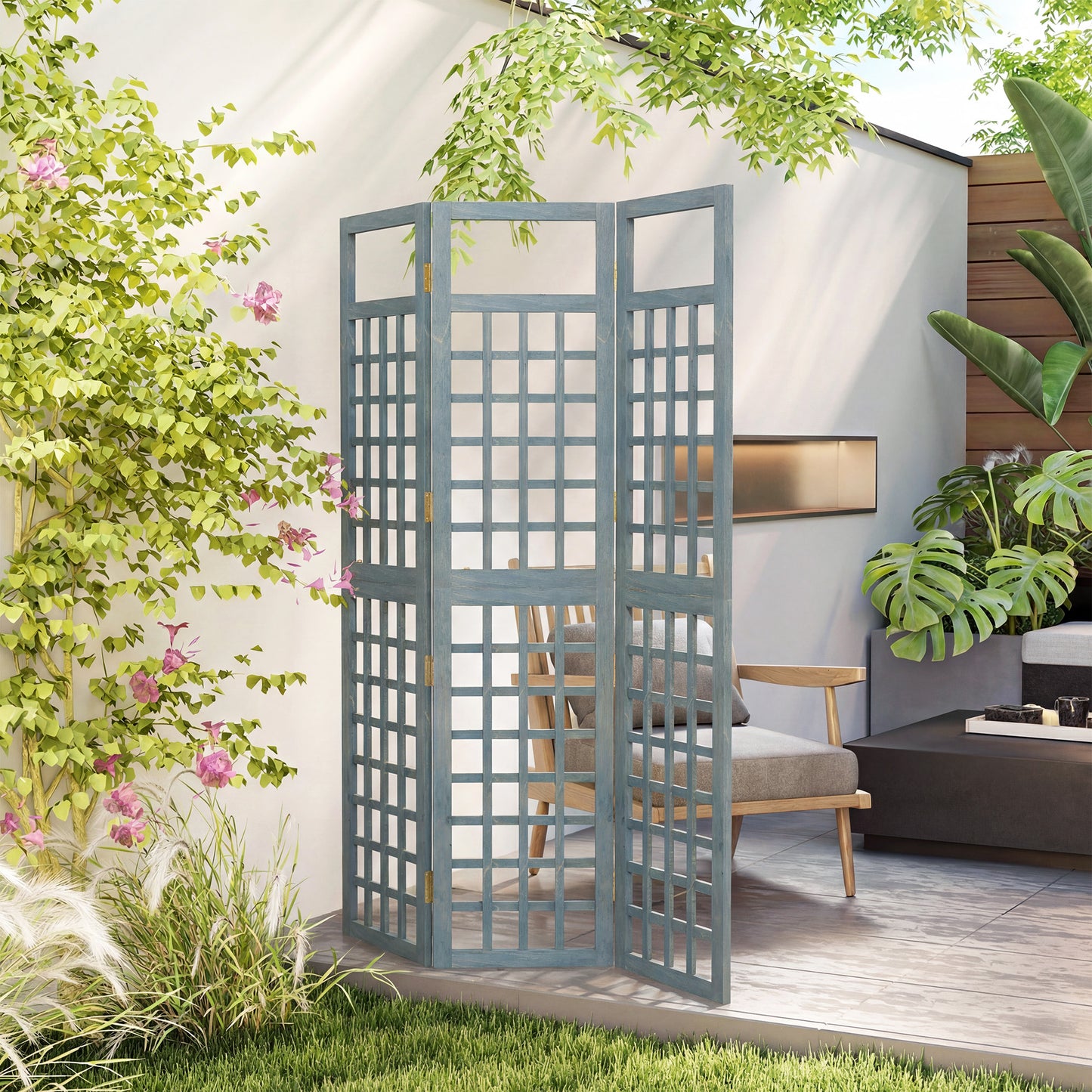 3-Panel Garden Privacy Screen (1)