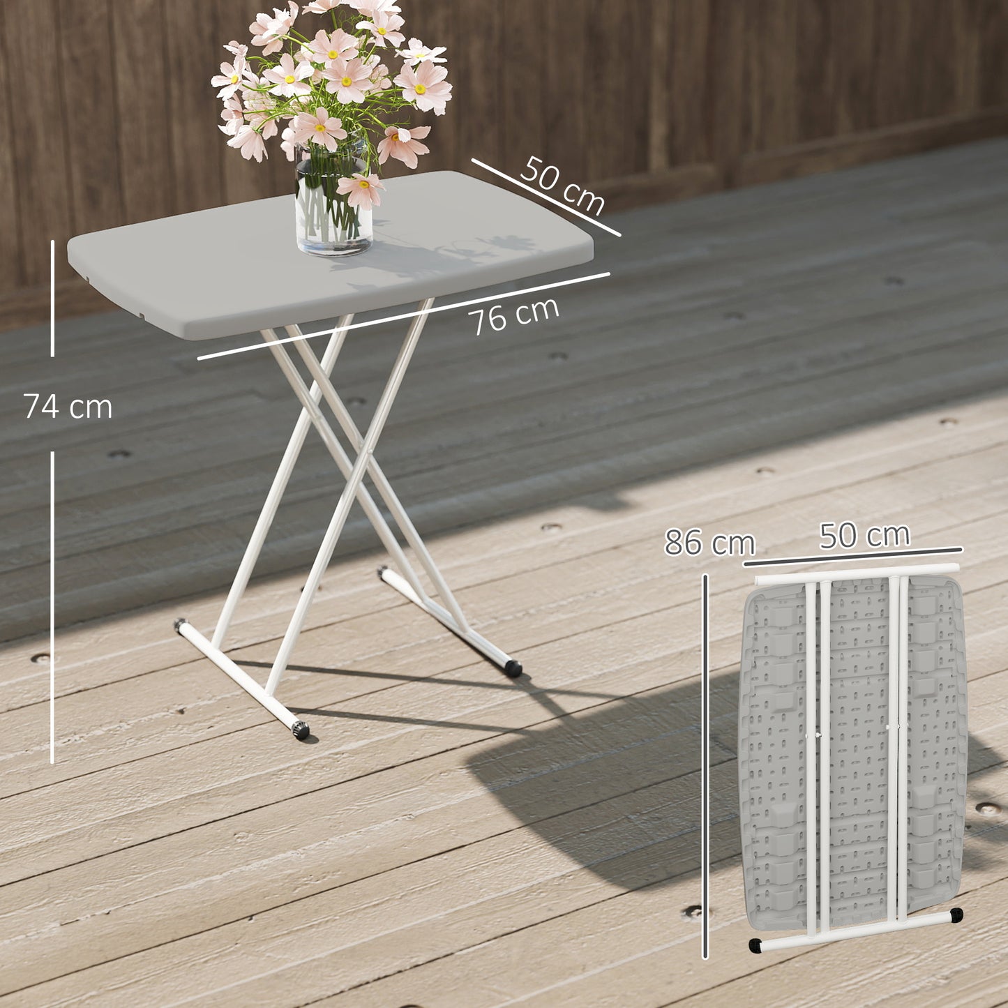 Minimal Folding Outdoor Table