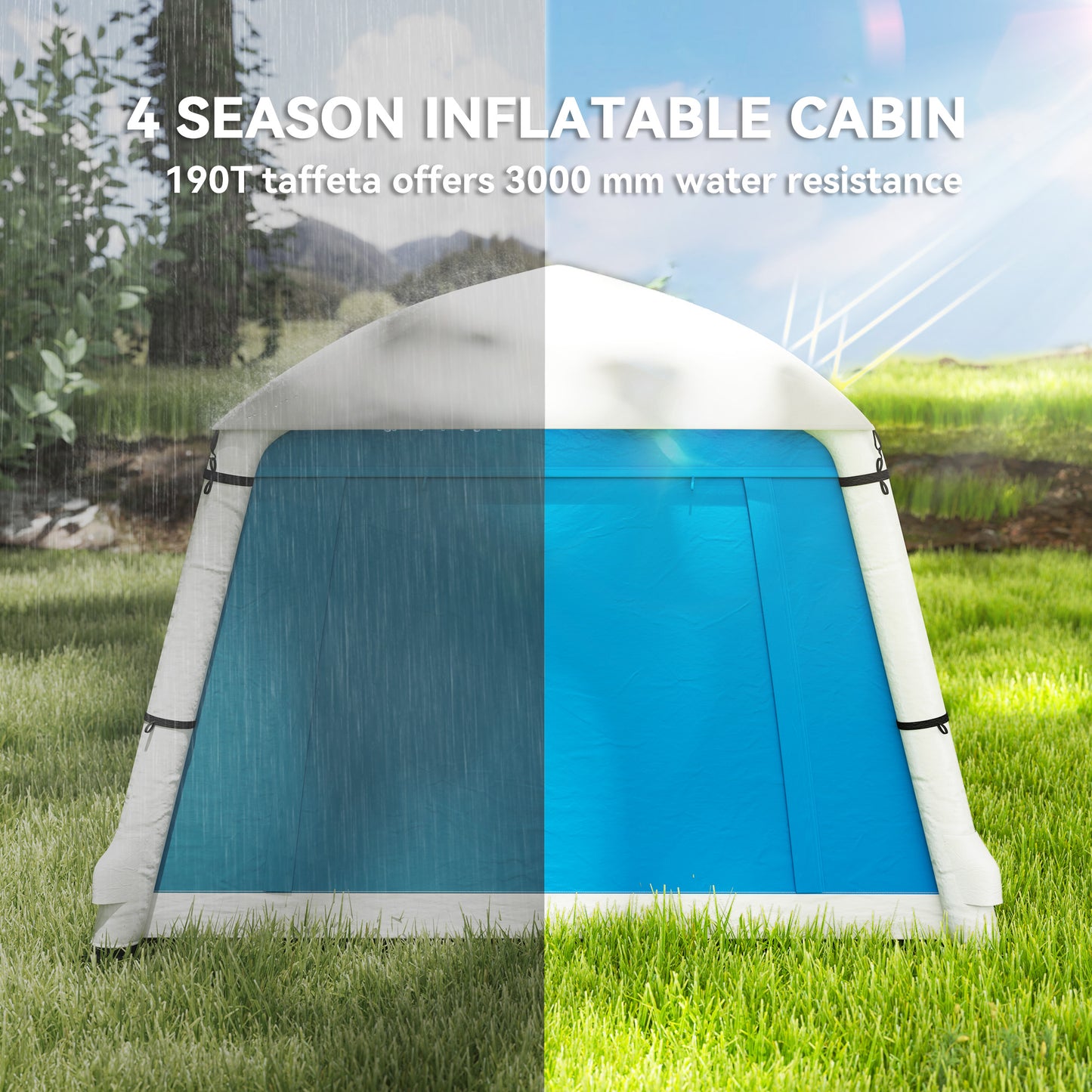 Inflatable Camping Tent w/ Hand Pump