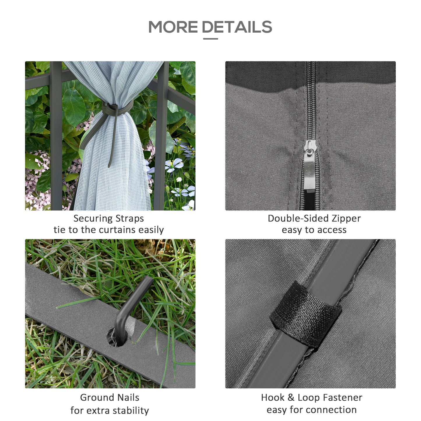 3 x 3(m) Patio Gazebo Canopy Garden Pavilion Tent Shelter