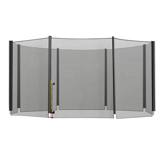 13ft Trampoline Net Replacement Safety Net Enclosure Net Spare w/ 8