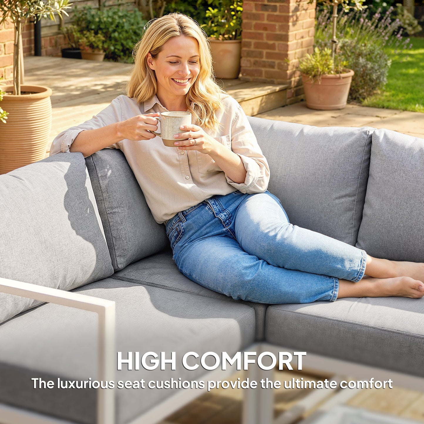 5 Seater Aluminium Garden Furniture Set