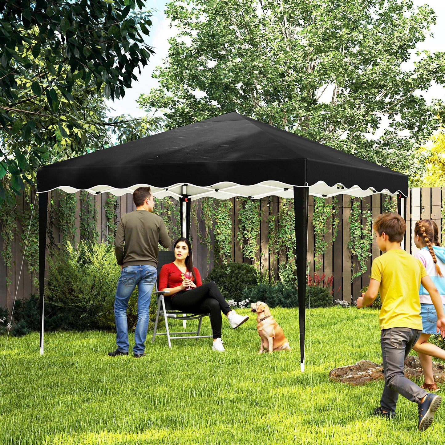 3 x 3cm Adjustable Height Pop-Up Gazebo, with Bag