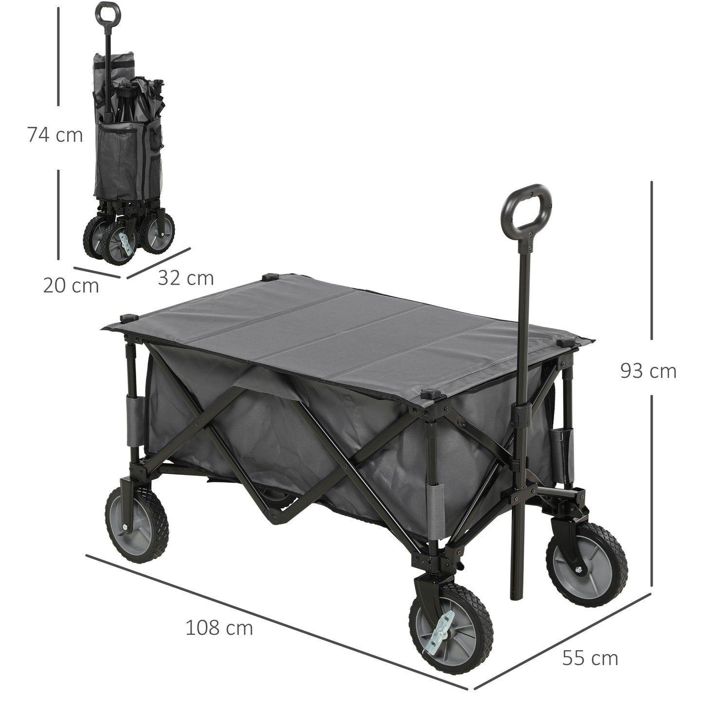 Garden Trolley, Cargo Traile on Wheels