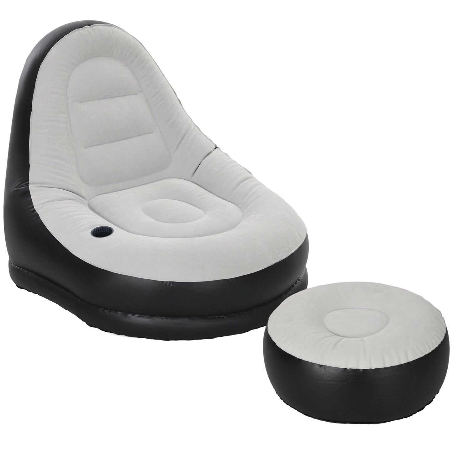 Inflatable Tub Chair and Footstool