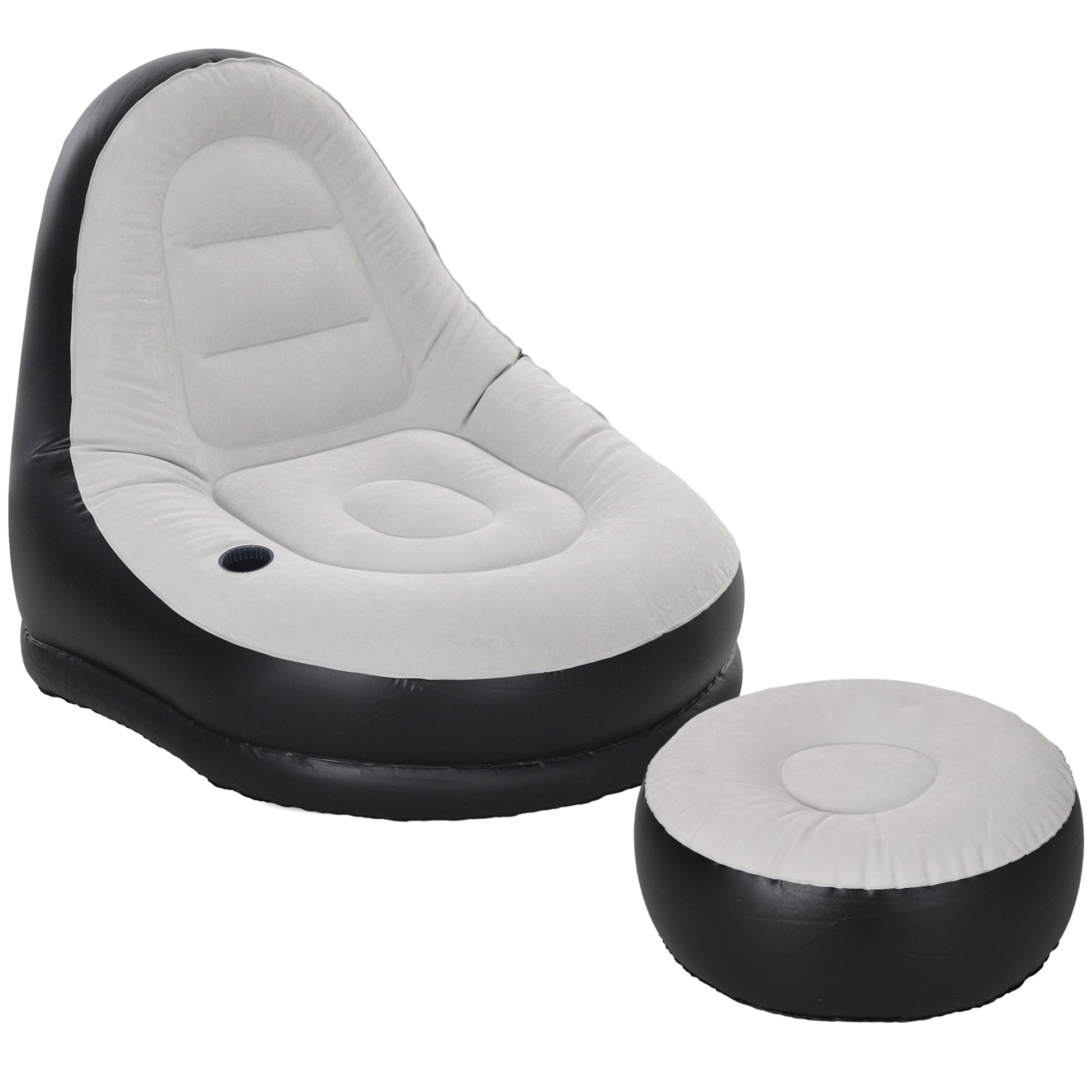 Inflatable Tub Chair and Footstool