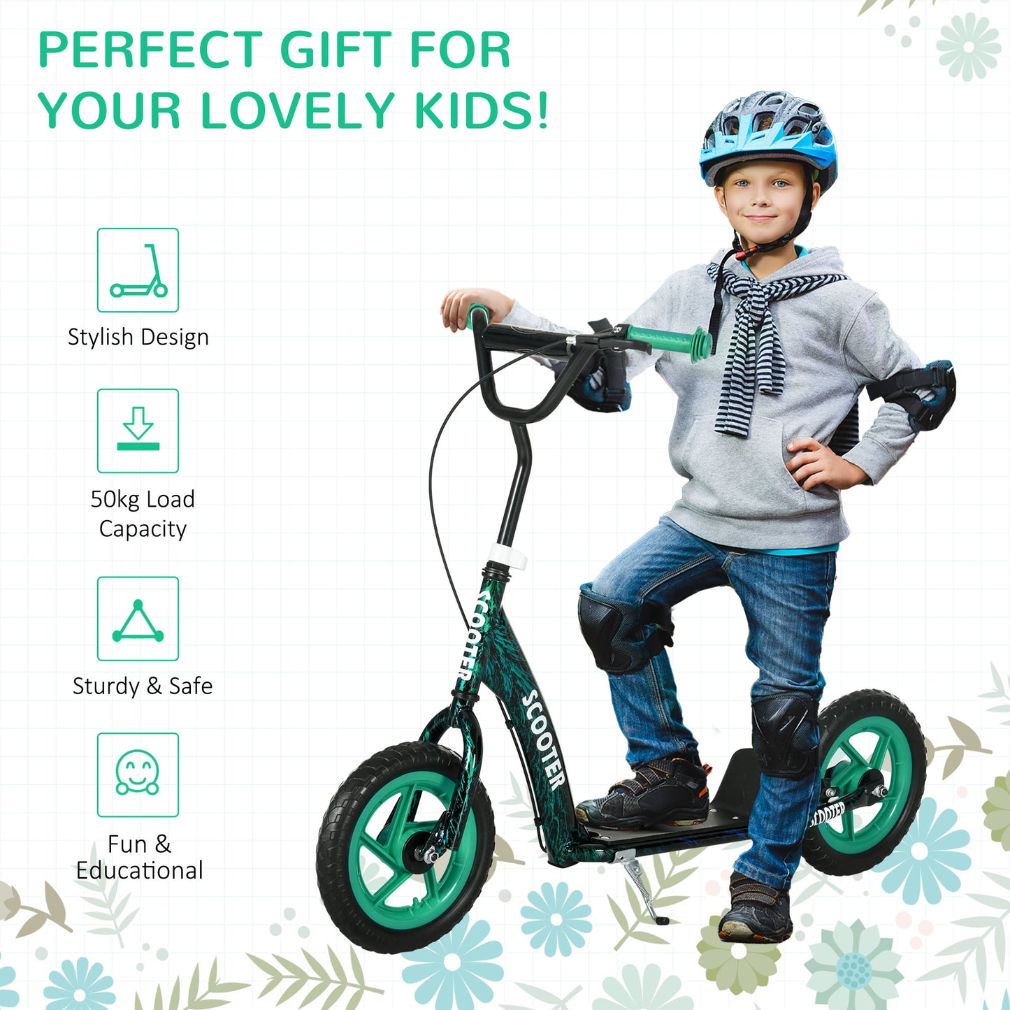 Kids Scooter with Adjustable Handlebar