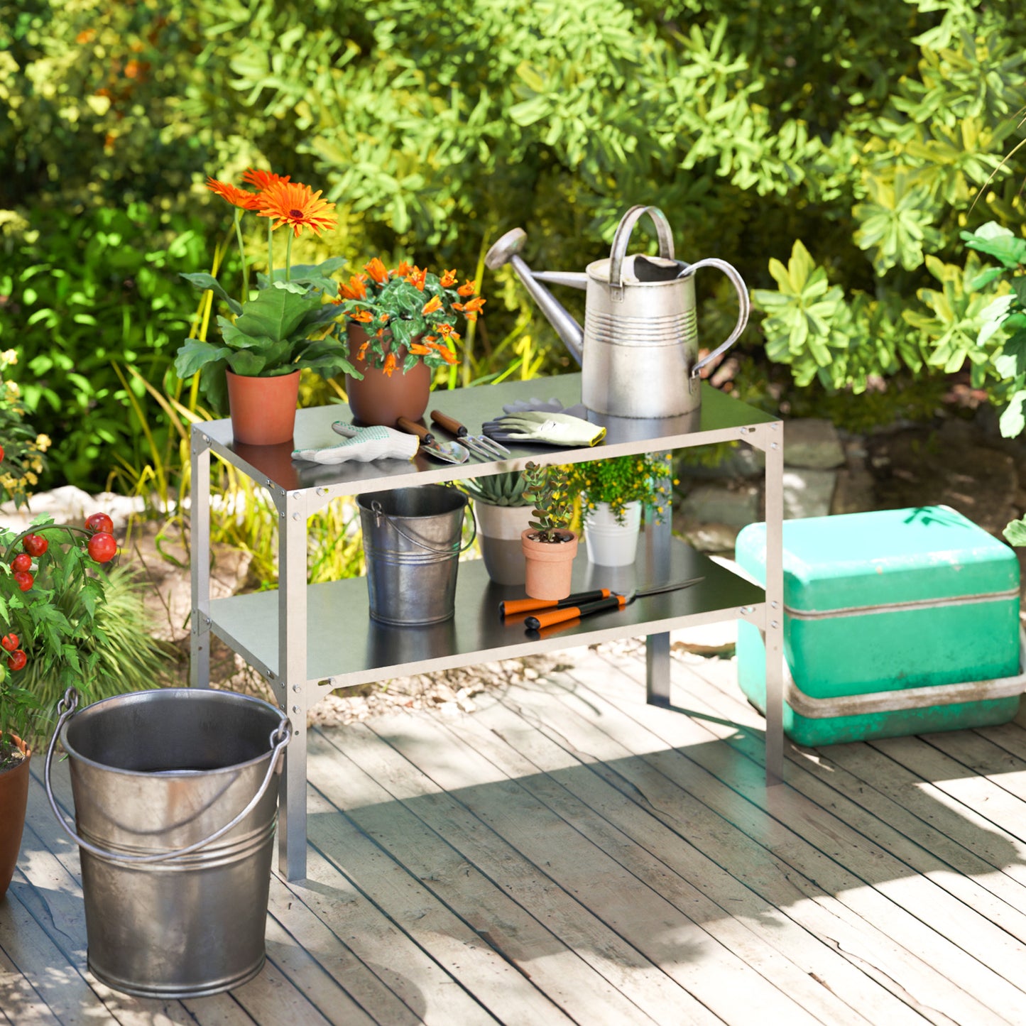 2 Tier Potting Bench Table