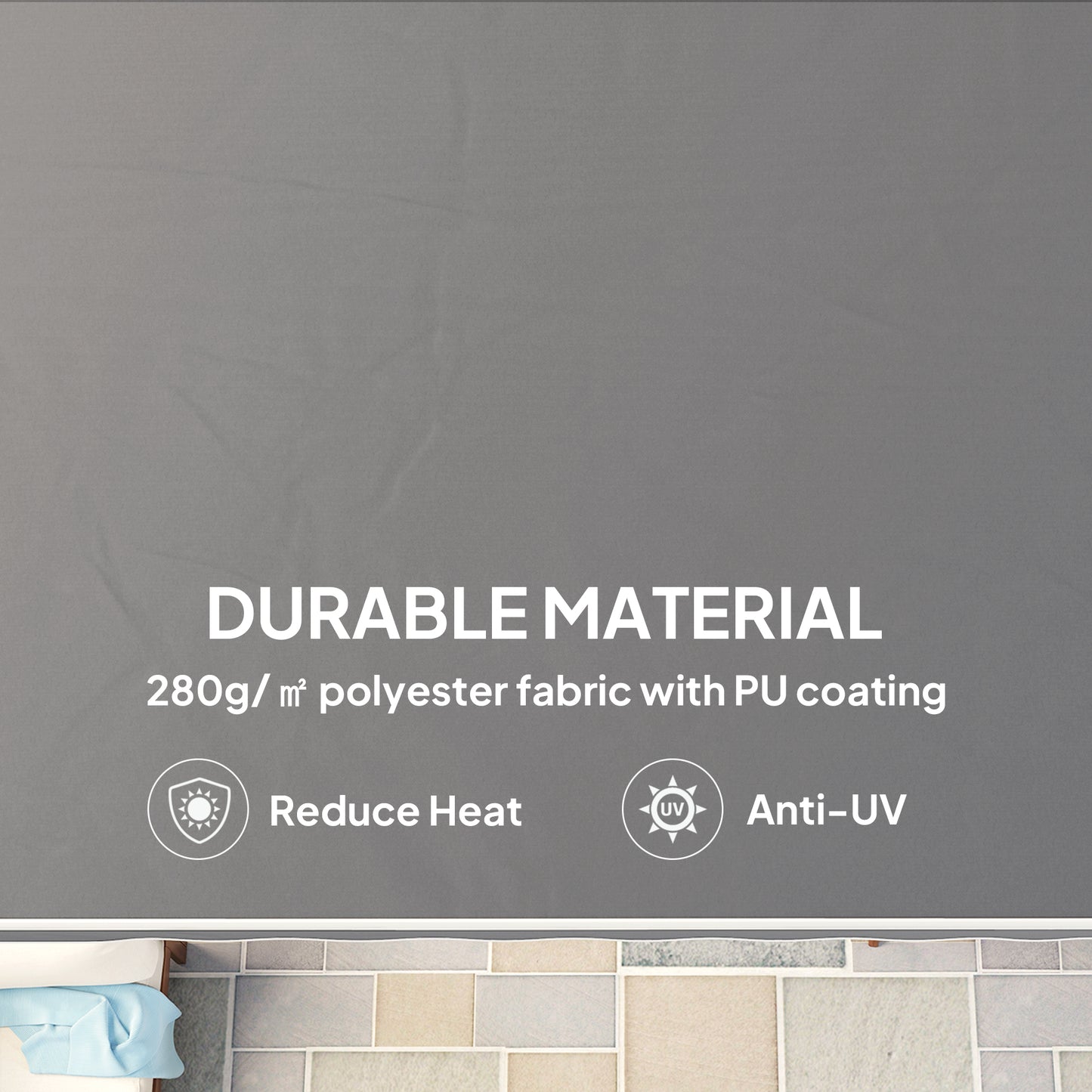 2 x 2.5m Manual Retractable Awning