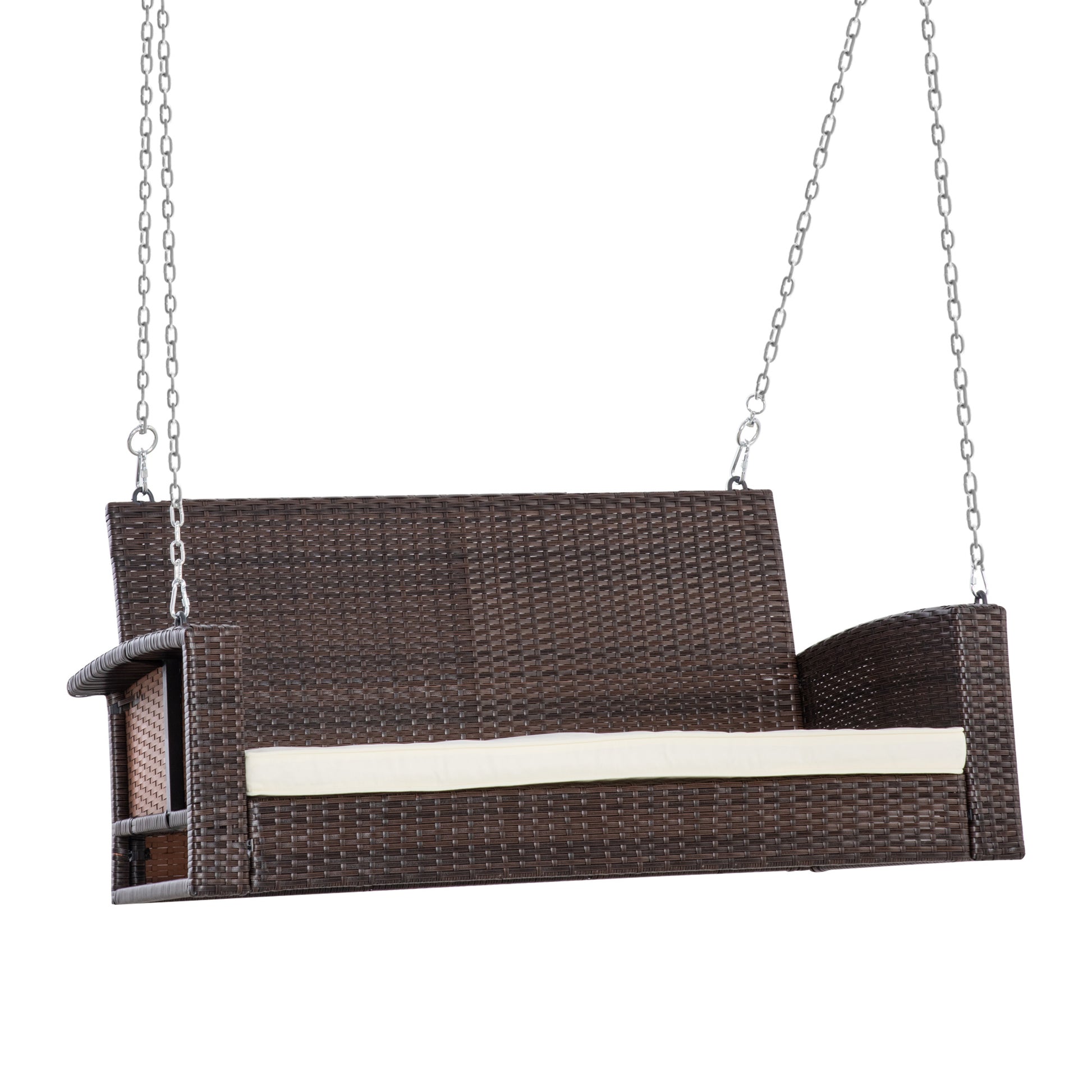 2 Seater Rattan Garden Swing Chair