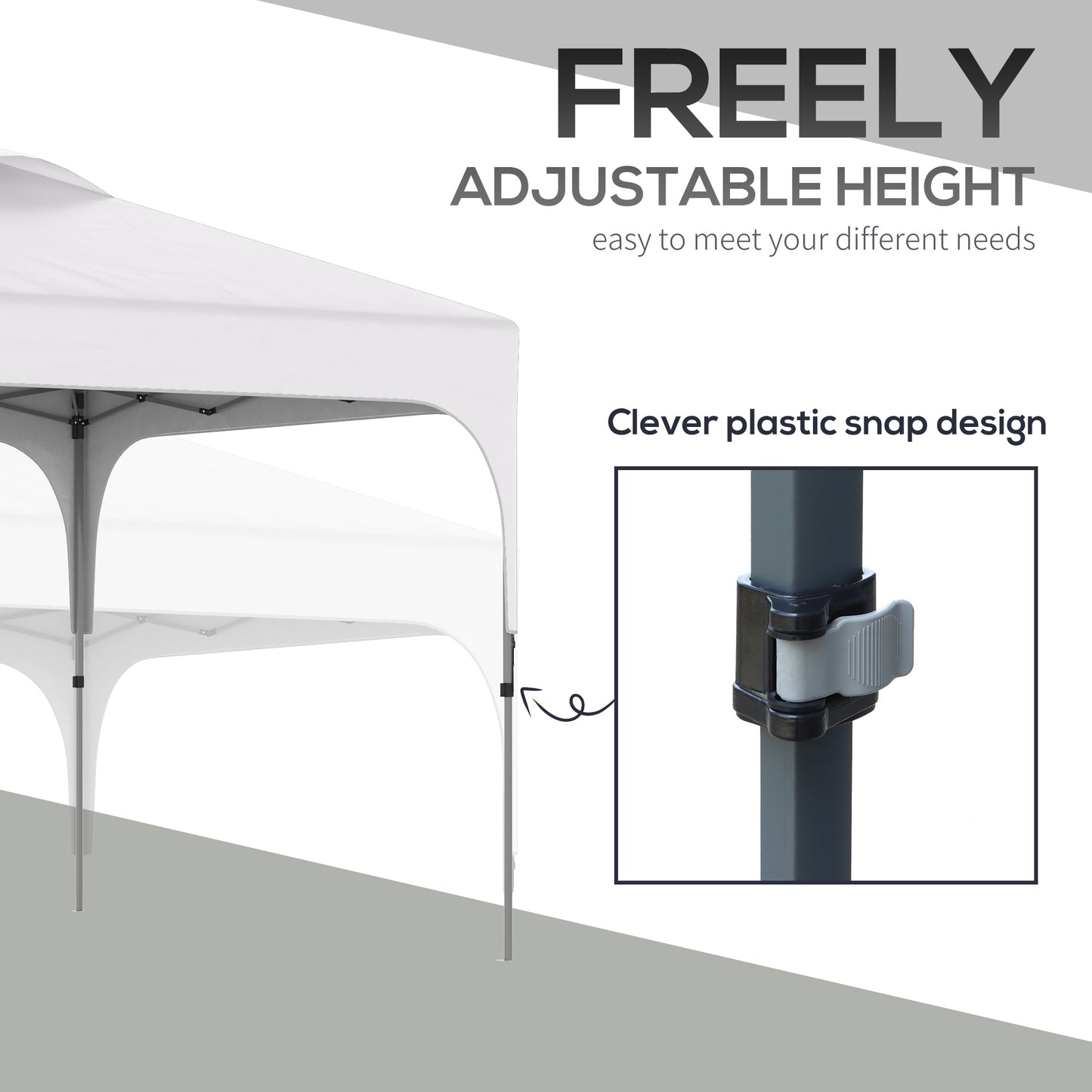 3 x 3(M) Pop Up Gazebo, UPF 50+ Foldable Canopy Tent