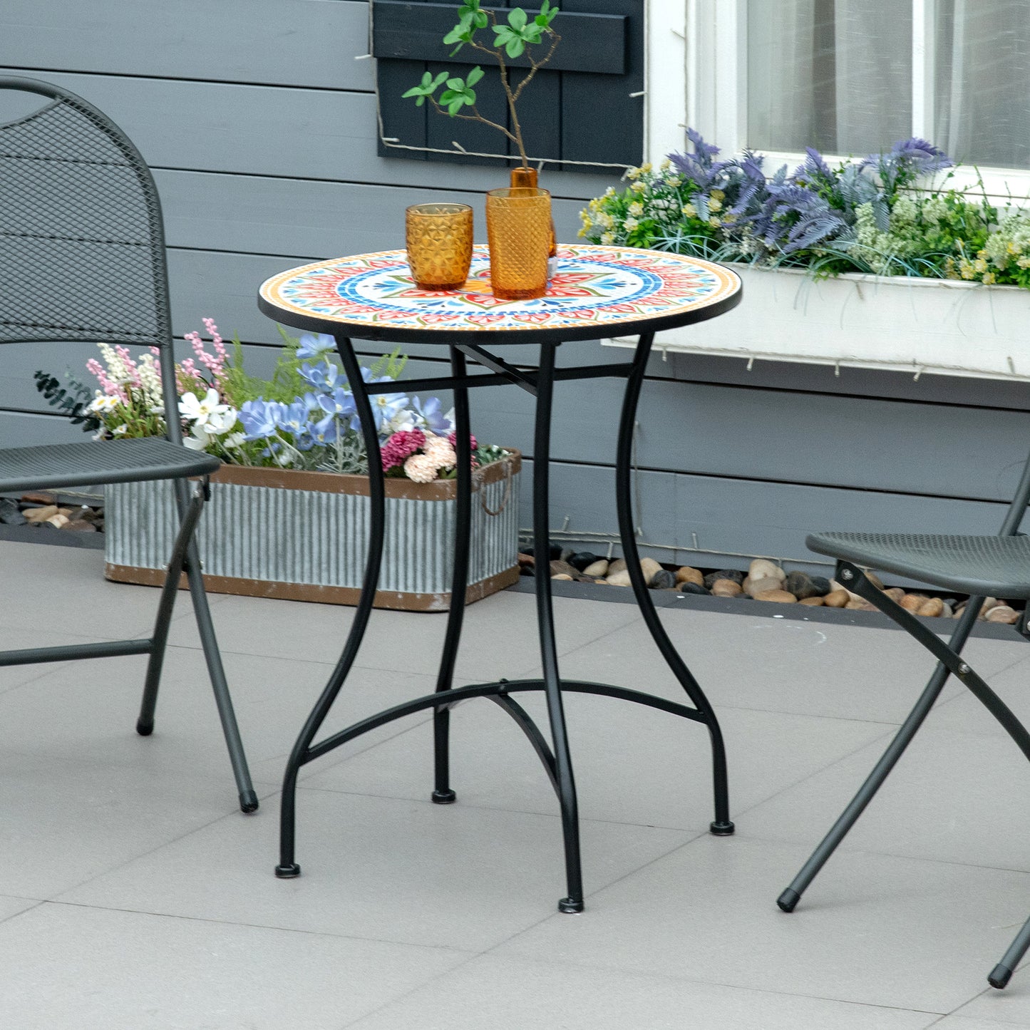 Φ60cm Mosaic Outdoor Patio Table
