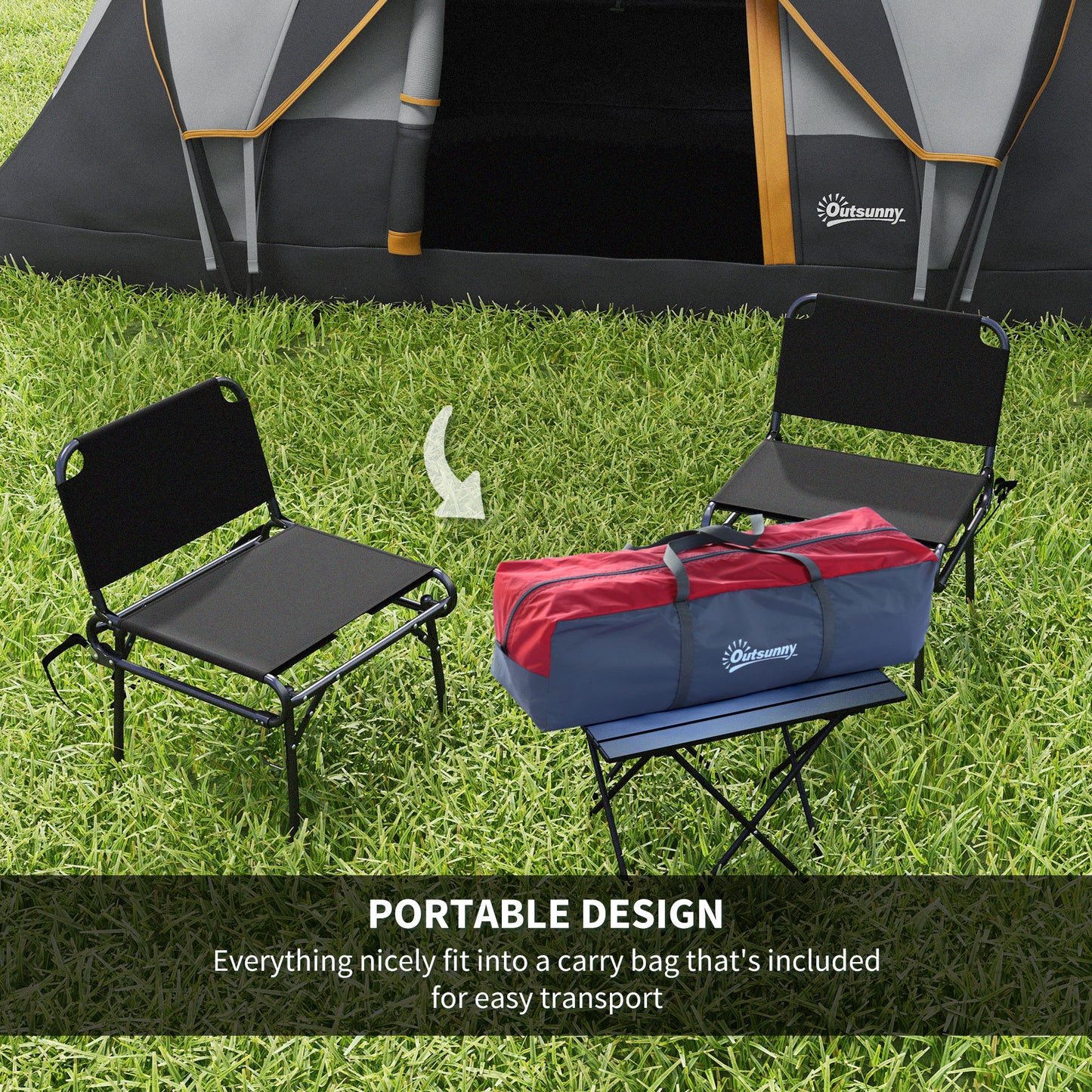 5-6 Man Dome Camping Tent - Light Grey and
