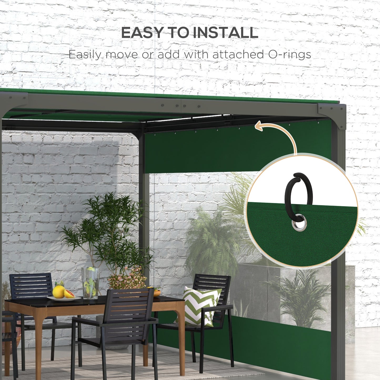 Set of Two 3 x 2m Replacement Pergola Panels