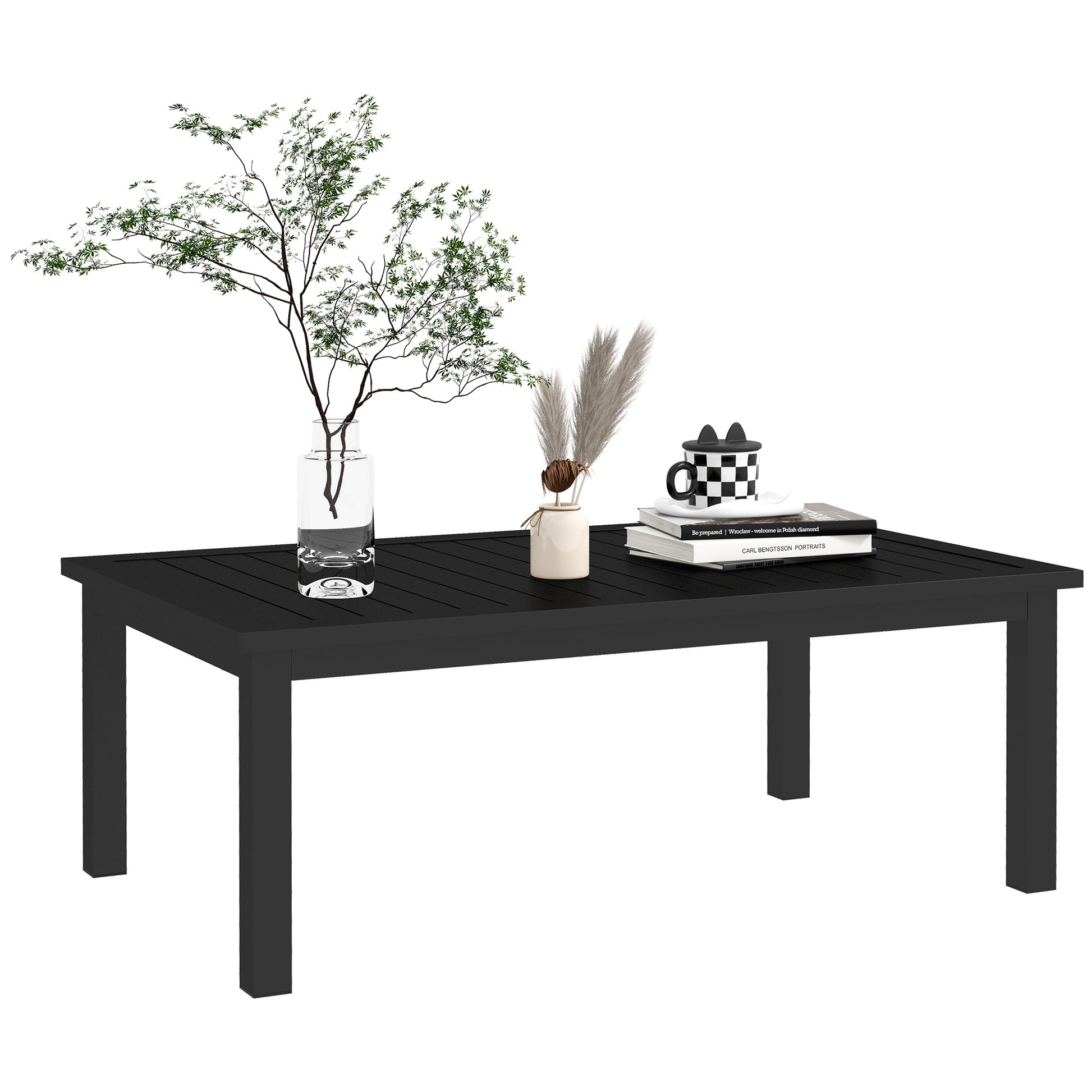 100cm x 60cm Aluminium Outdoor Coffee Table