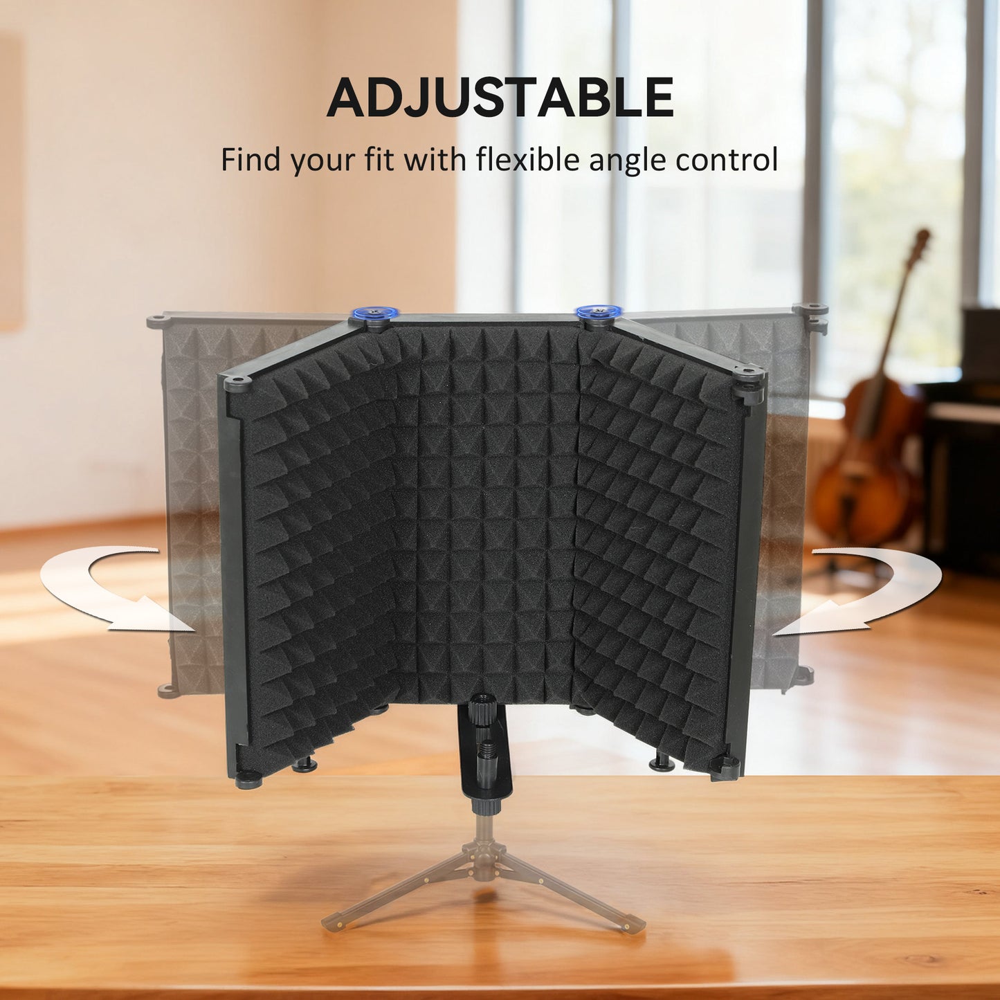 Studio Microphone Isolation Shield