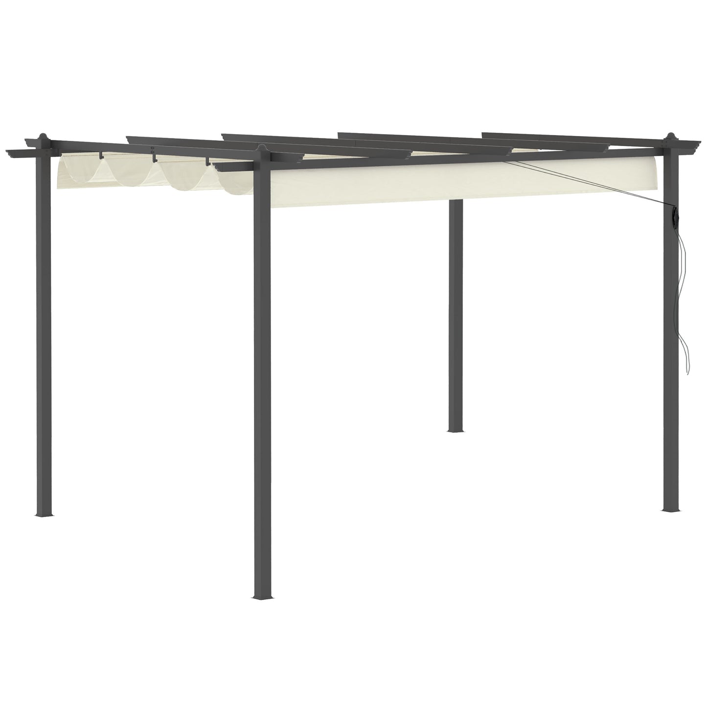 4 x 3(m) Aluminium Pergola with Retractable Roof
