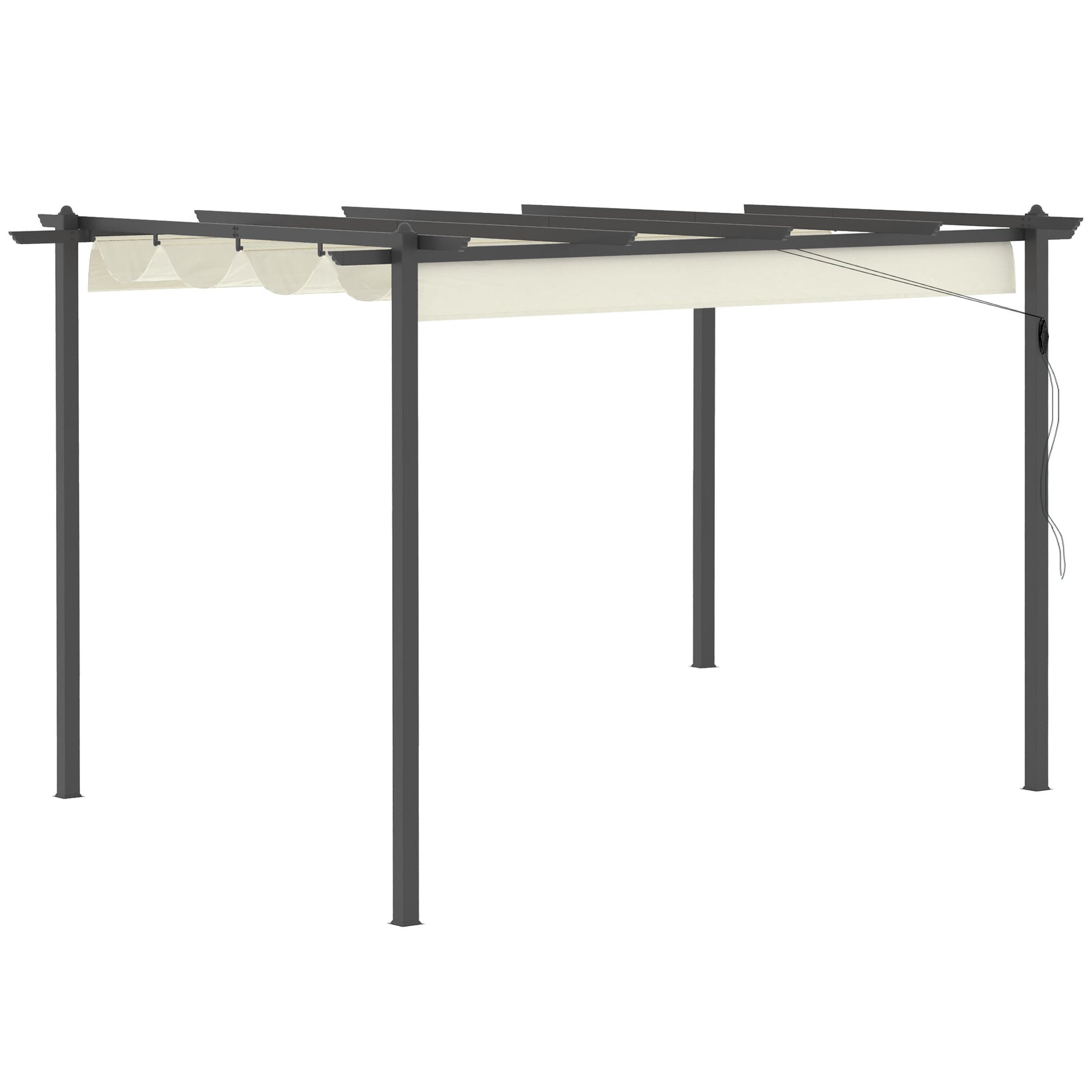 4 x 3(m) Aluminium Pergola with Retractable Roof