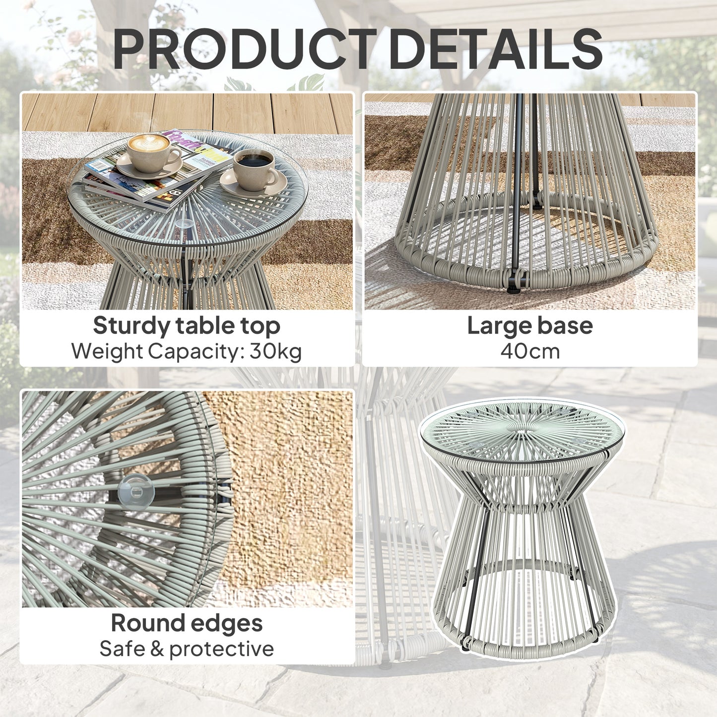 Rattan Outdoor Coffee Table (1)