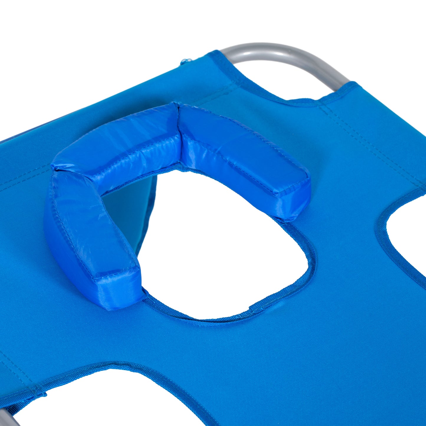 Foldable Sun Lounger with Reading Hole