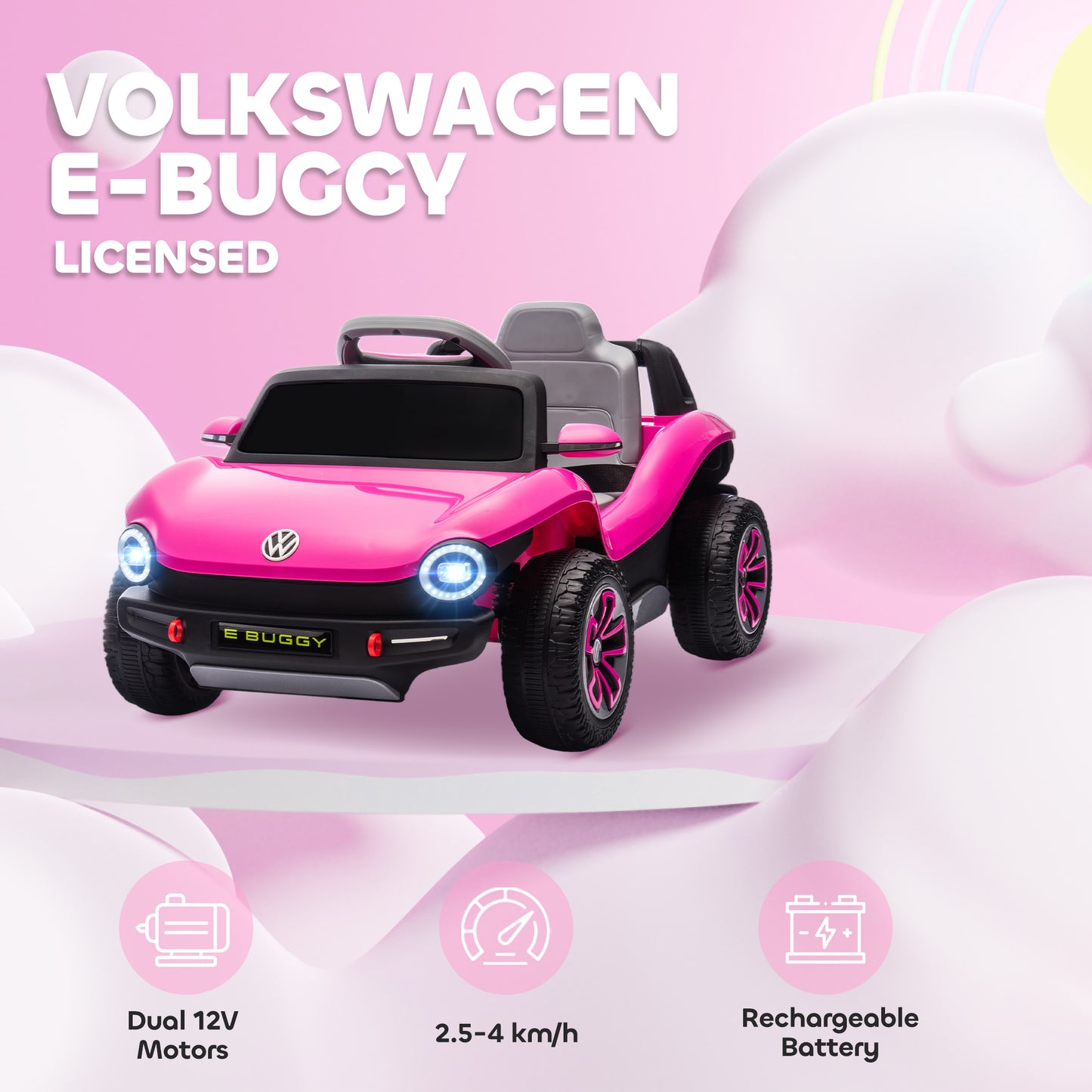Volkswagen Licensed Kids Electric Car with Remote Control