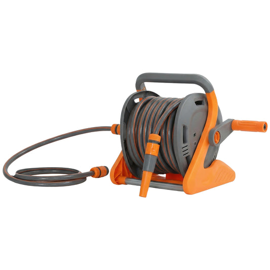 Portable Garden Hose Reel, 20+2 m Wall Mounted Hose Reel