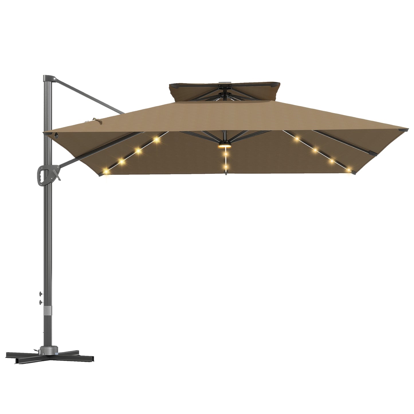 Multi-Angle LED Light Parasol Umbrella