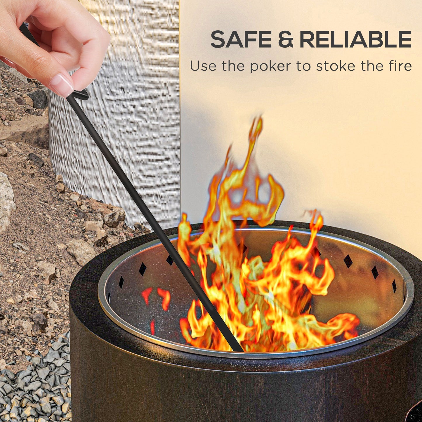 Metal Wood-burning Smokeless Fire Pit