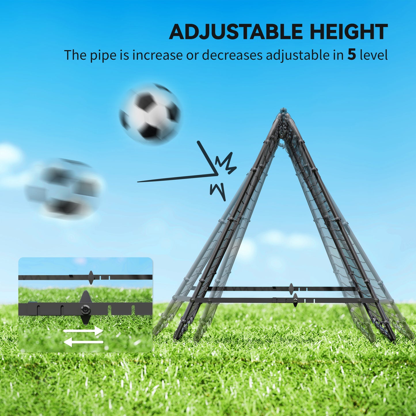 Double Sided Football Rebounder Net