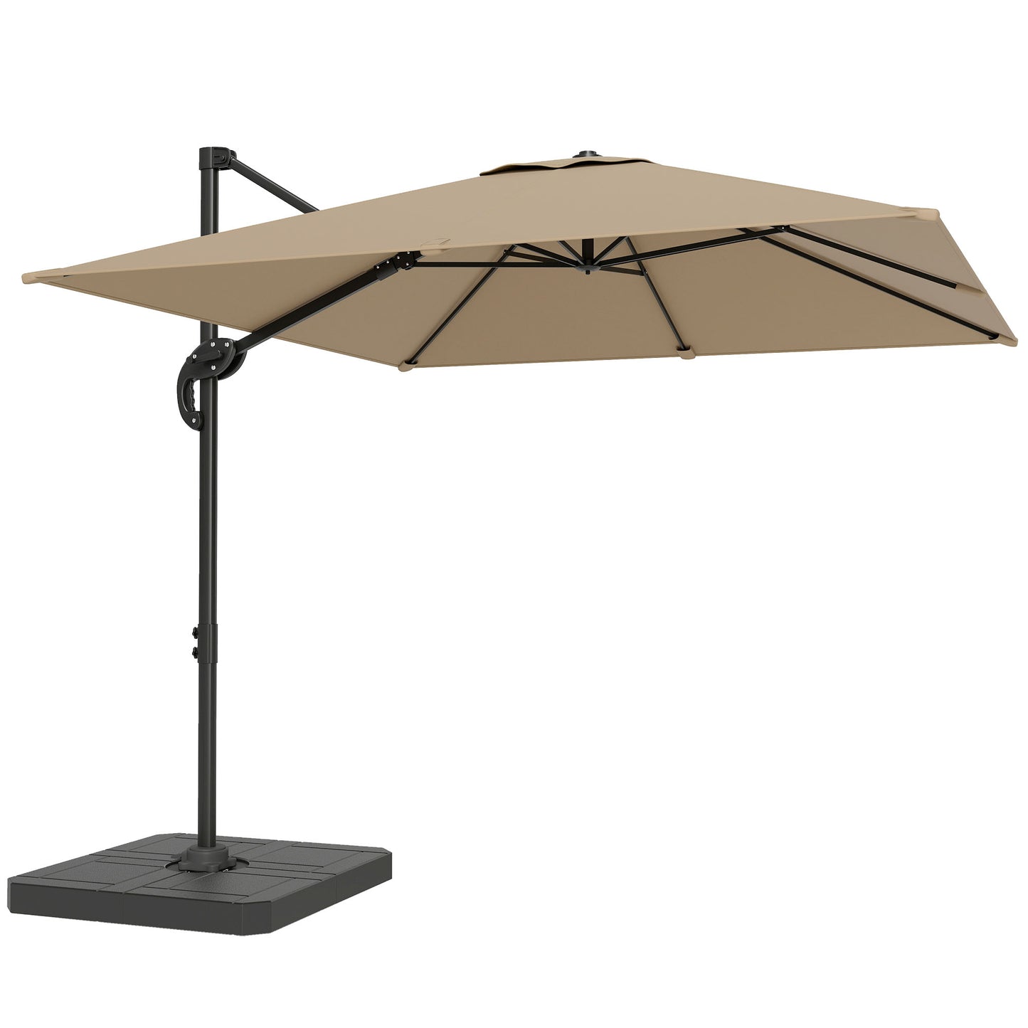 2.4 x 2.4 m Cantilever Parasol with Umbrella Weights