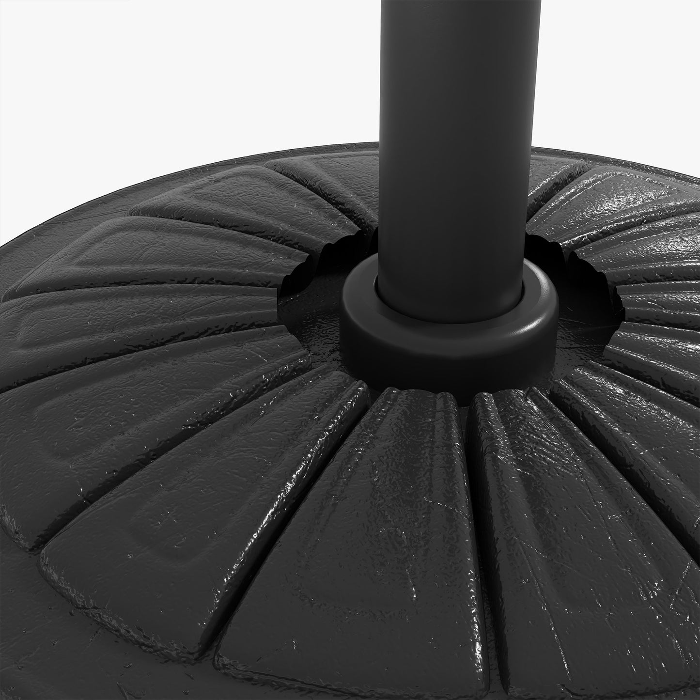 Umbrella Base, Heavy Duty Concrete Base Holder with Steel Pole