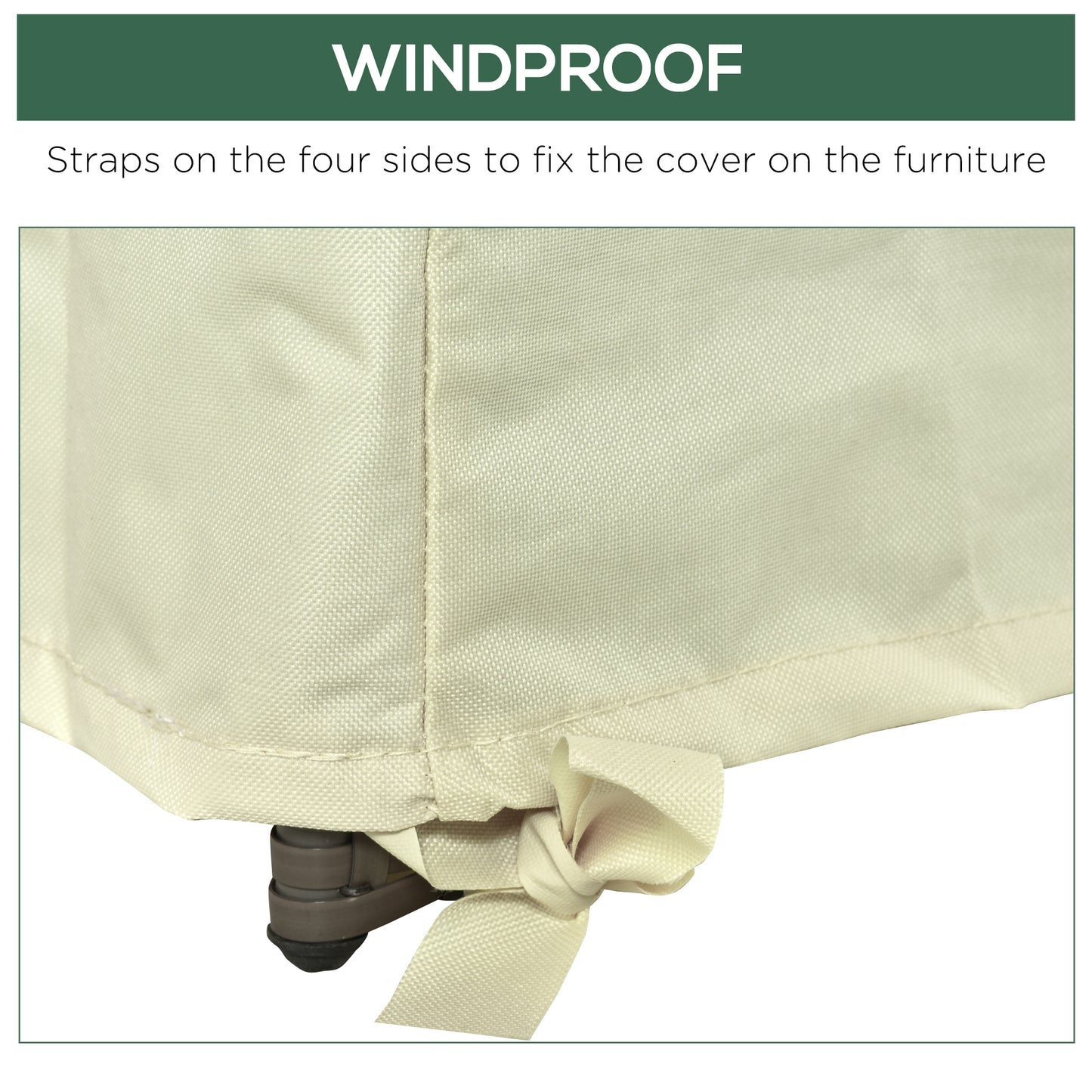 600D Oxford Cloth Furniture Cover Single Chair Garden Patio Outdoor