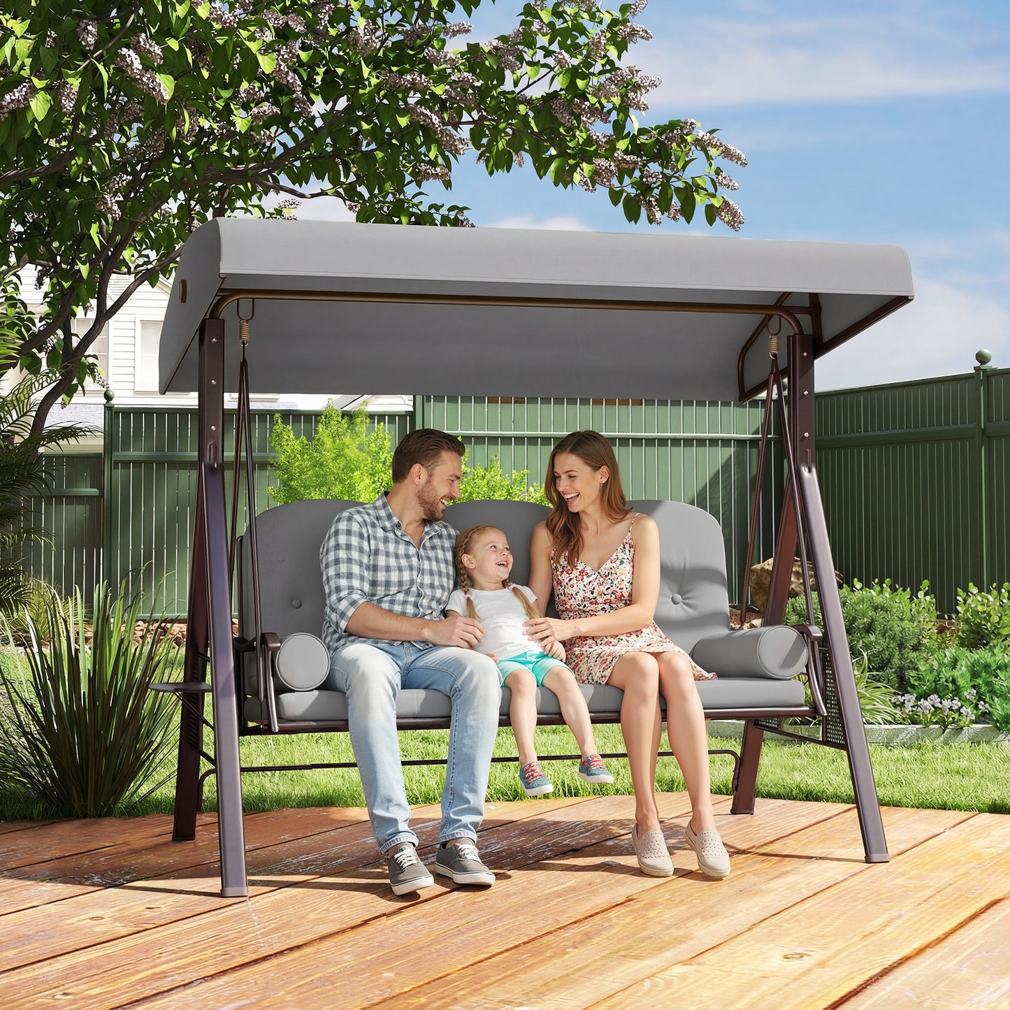 3 Seater Canopy Swing Chair