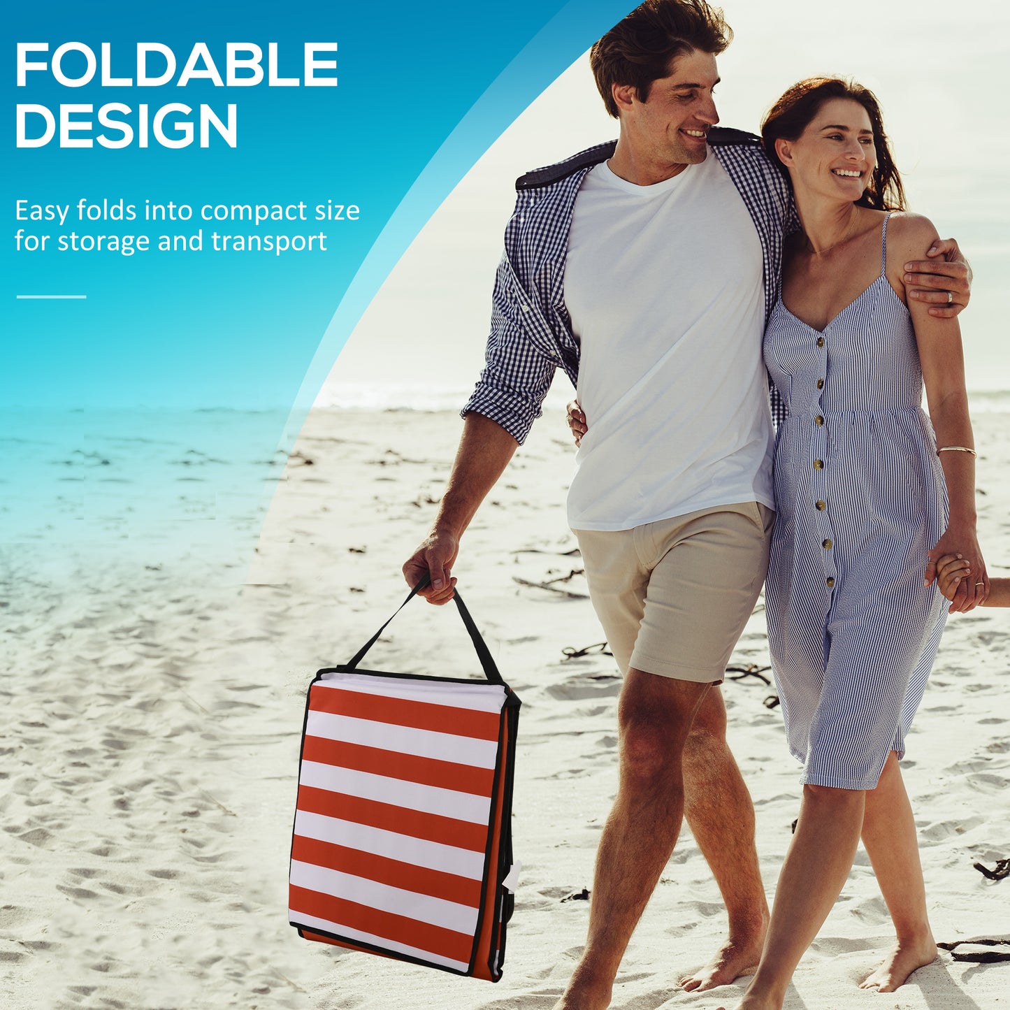 Set of 2 Foldable Garden Beach Chair Mat (1)