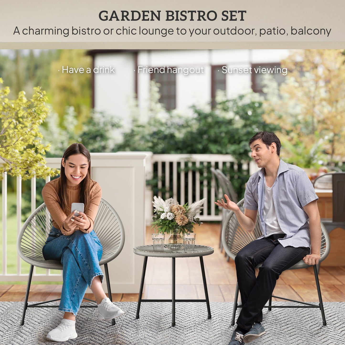 3 Pieces Rattan Bistro Set (6)