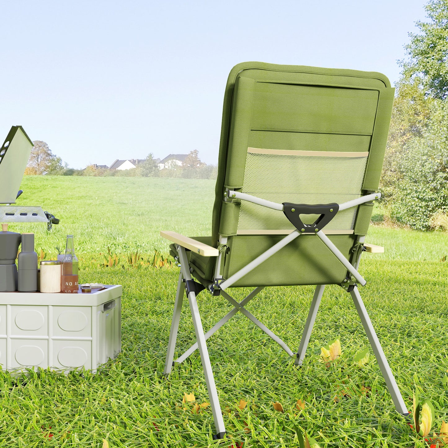 Portable Padded Camping Chair, with Bag