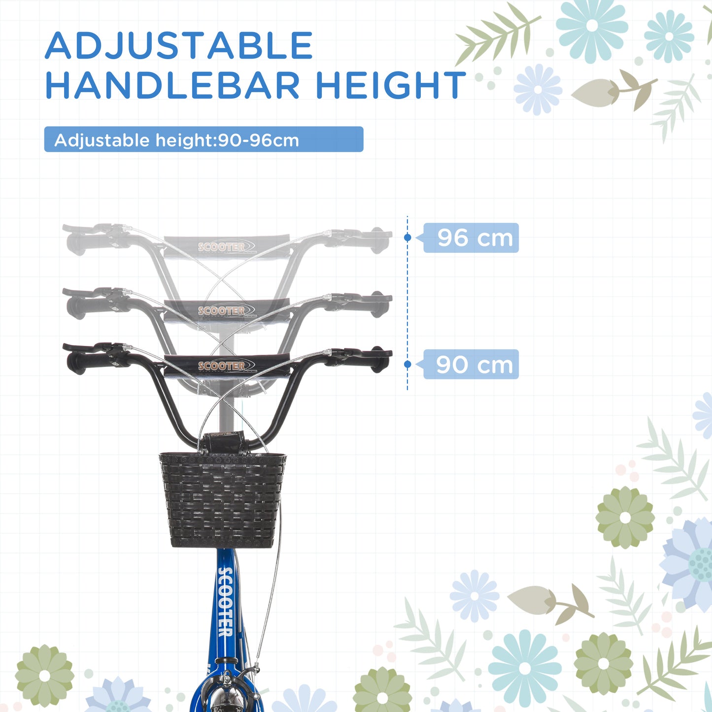 Kids Scooter, Kick Stunt Scooter with Adjustable Handlebar
