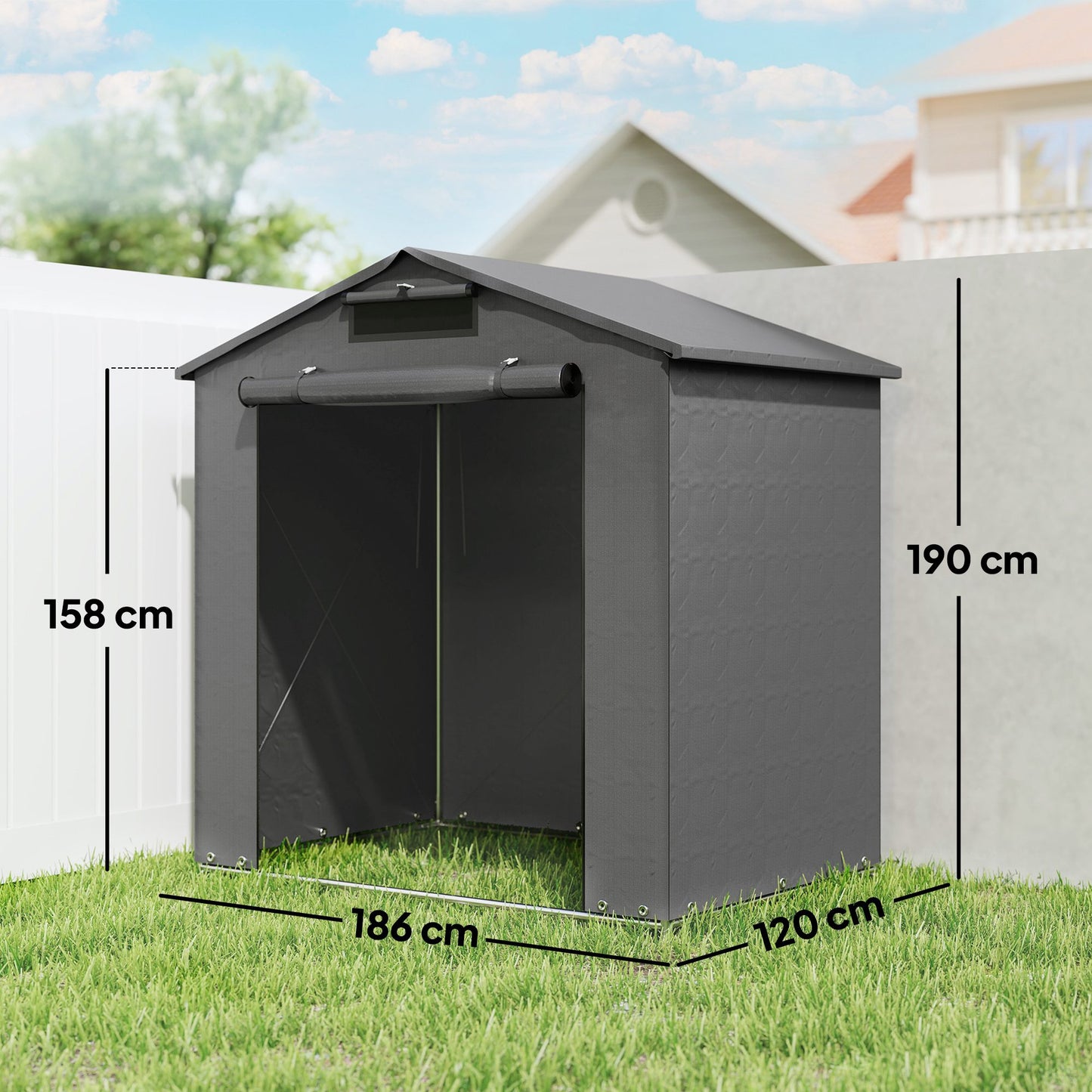 6 x 4 ft Outdoor Garden Storage Shed